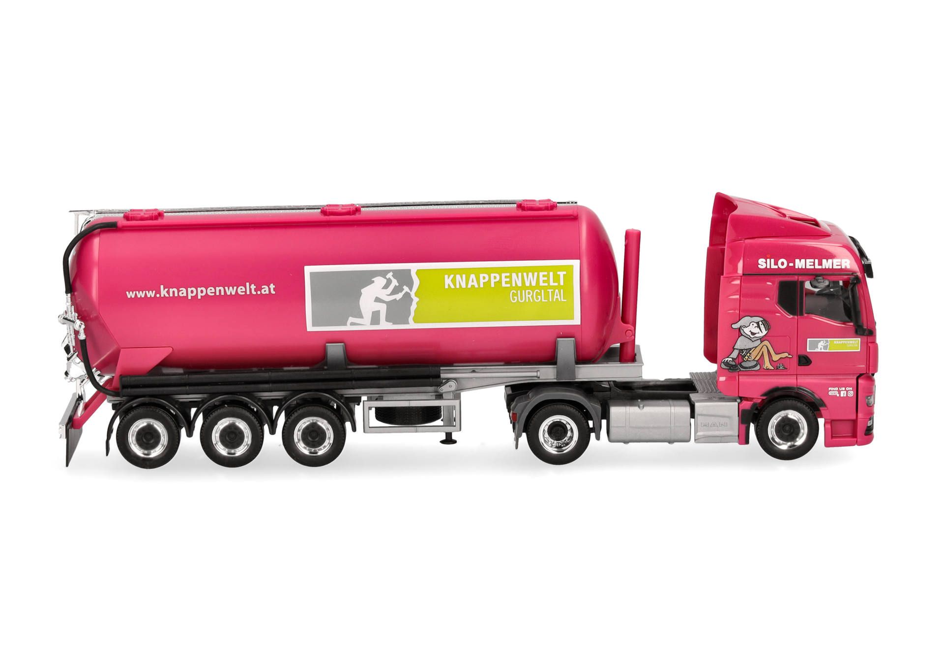 Herpa 318129 | (WO)MAN TGX GM Silo-Sattelzug | Melmer | 1:87