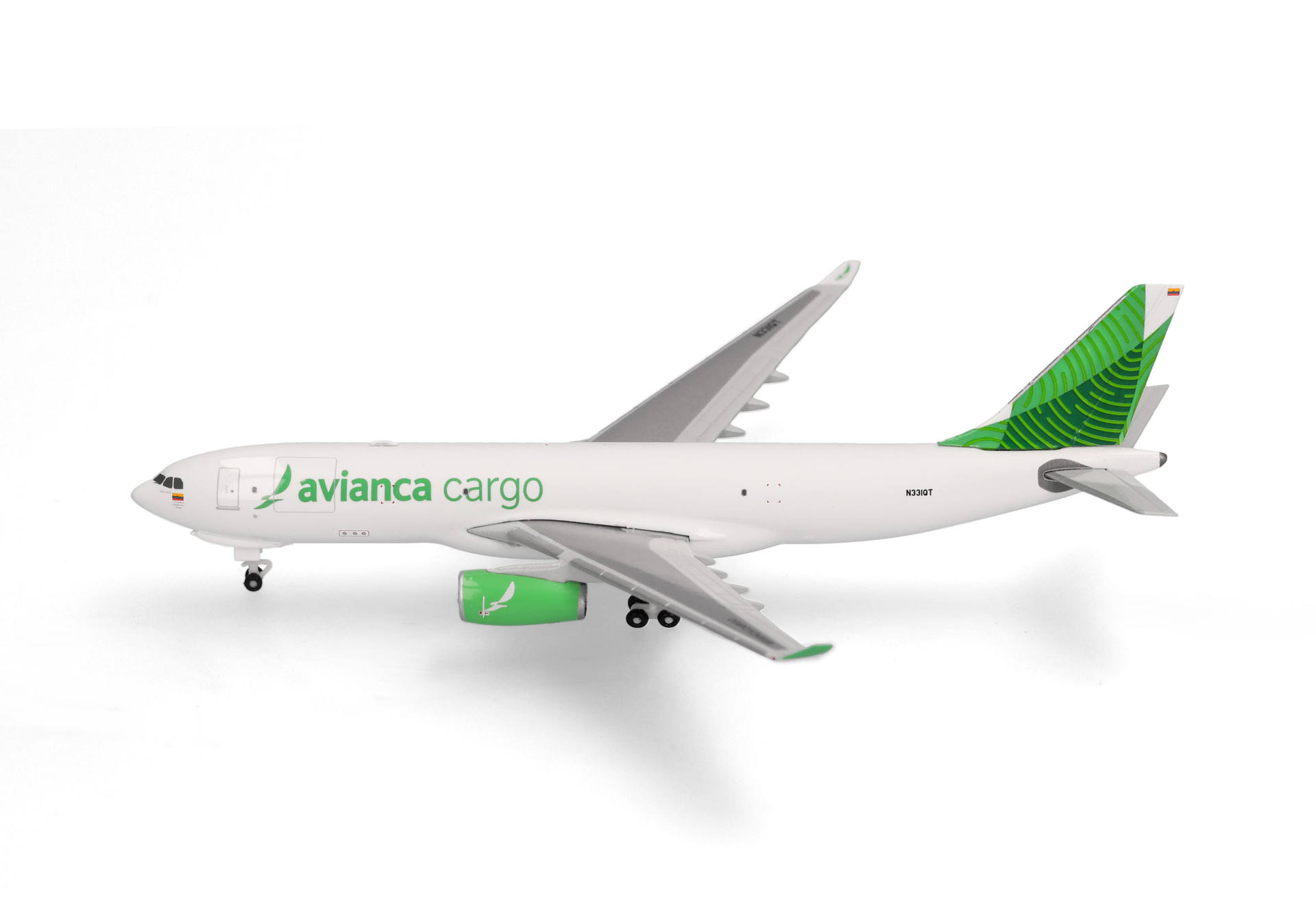 Herpa Wings 539562 | Avianca Cargo | Airbus A330-200F - green livery | 1:500