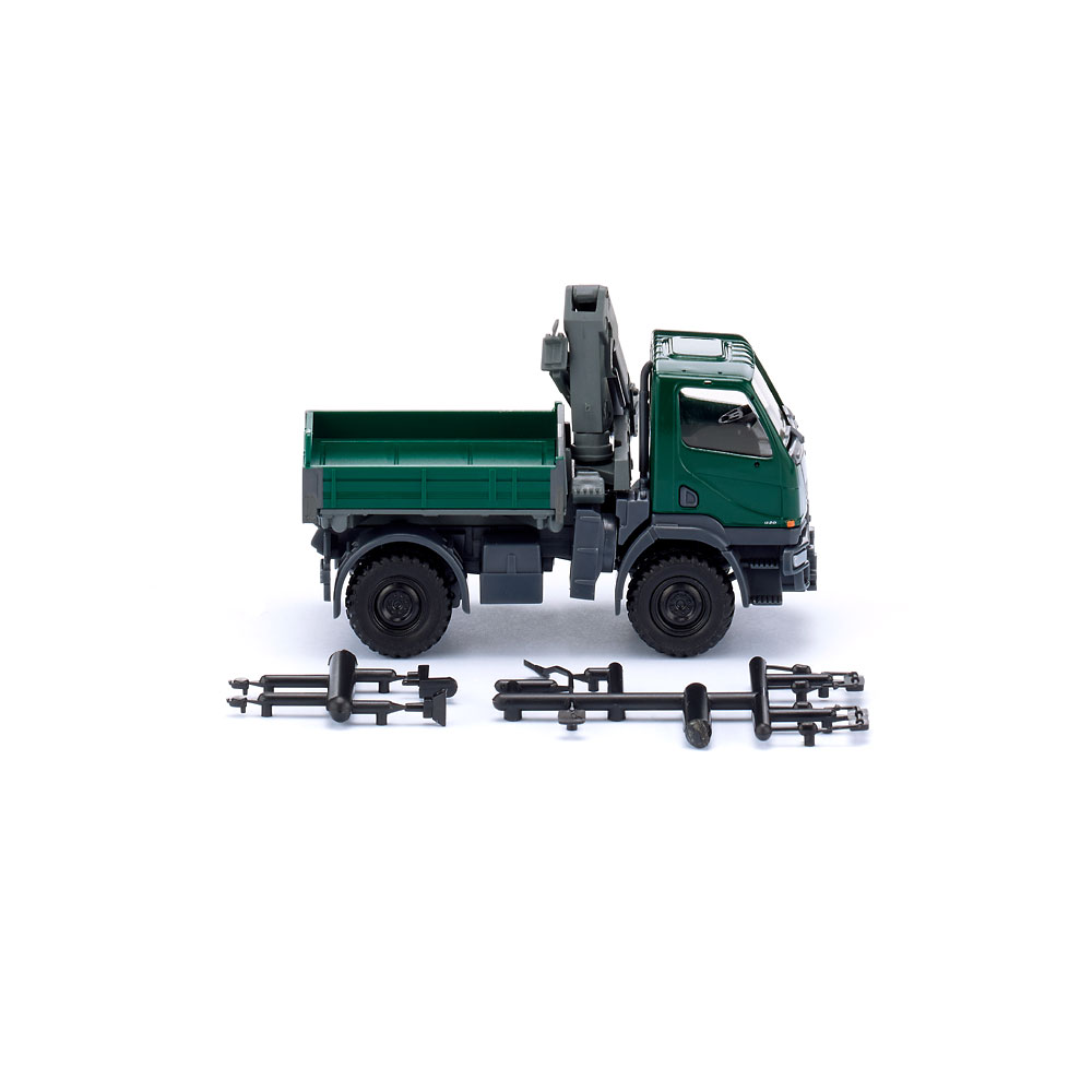 Wiking  036903 | Unimog U 20 mit Ladekran | moosgrün | 1:87