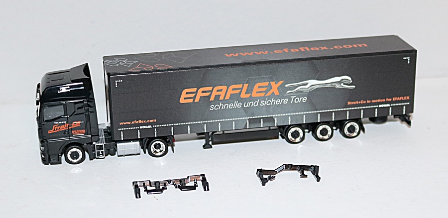 Herpa 957427 | MAN TGX GX Lowliner-Sattelzug | Streit & Co / EFAFLEX | 1:87