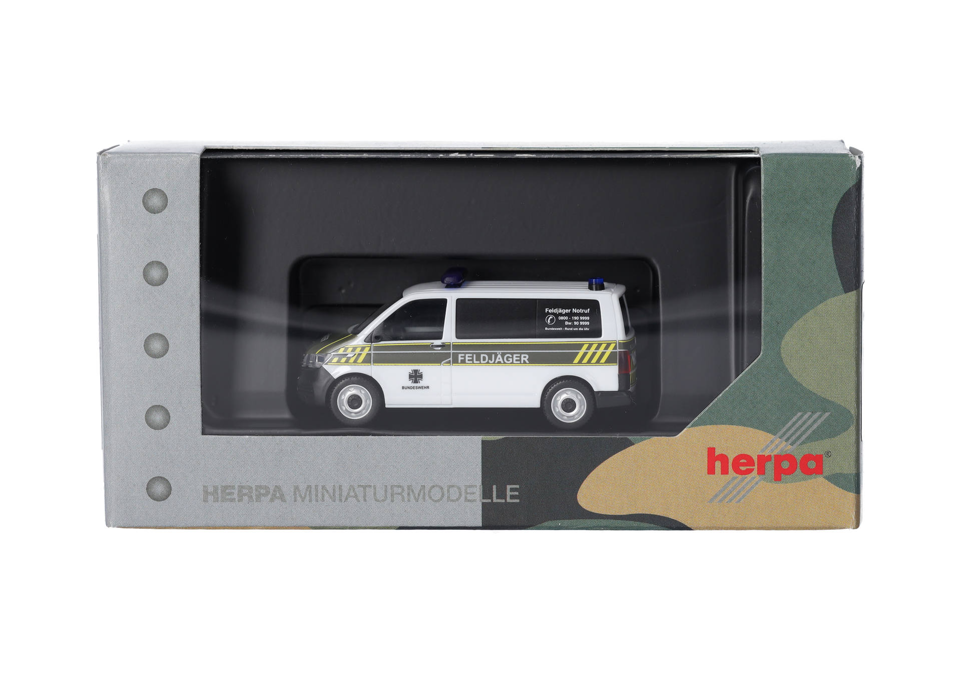 Herpa 700900 | Volkswagen (VW) T 6.1 Bus | Feldjäger | weiß | 1:87