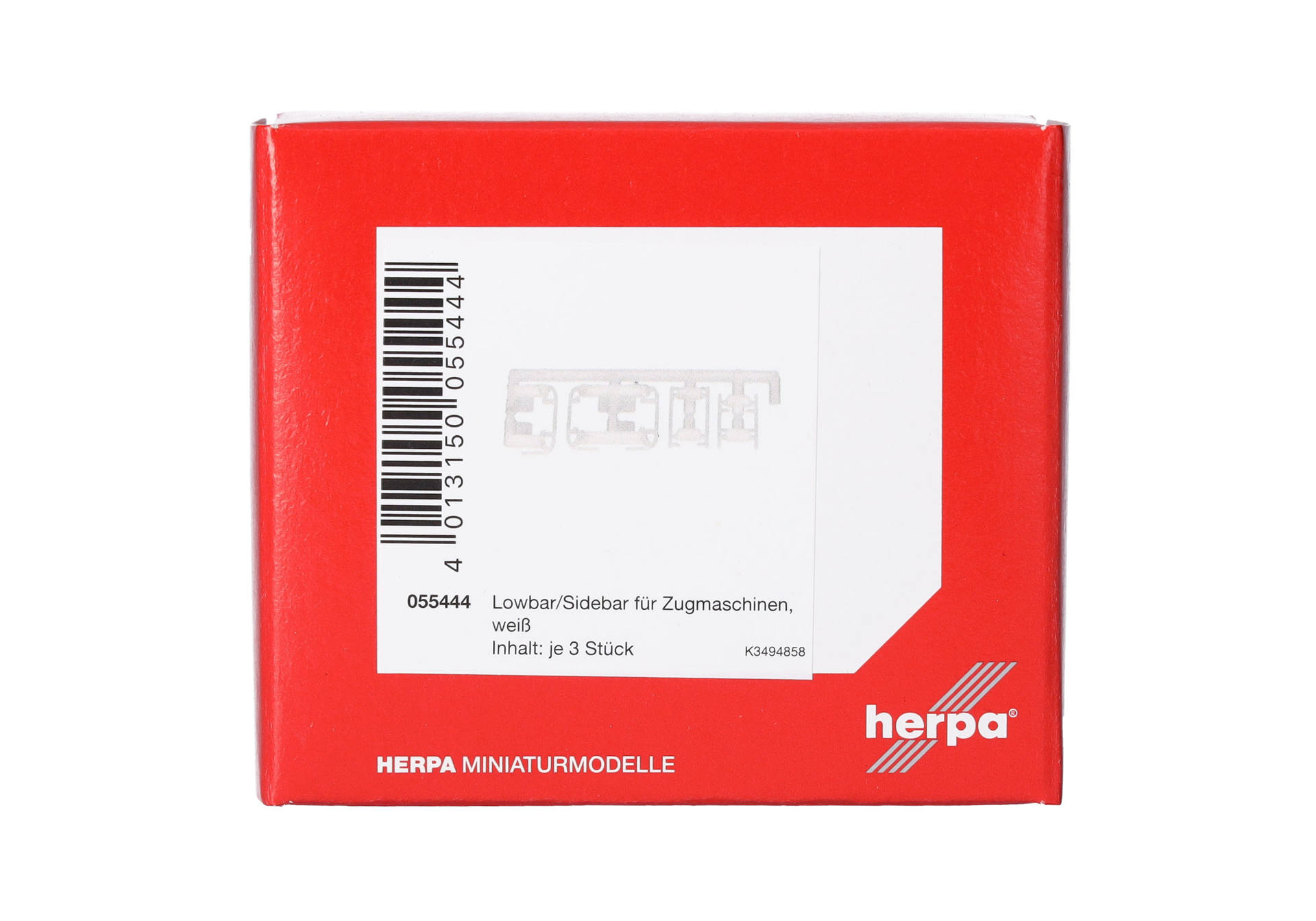 Herpa Zubehör 055444 | Lowbar und Sidebar LKW weiß | 1:87