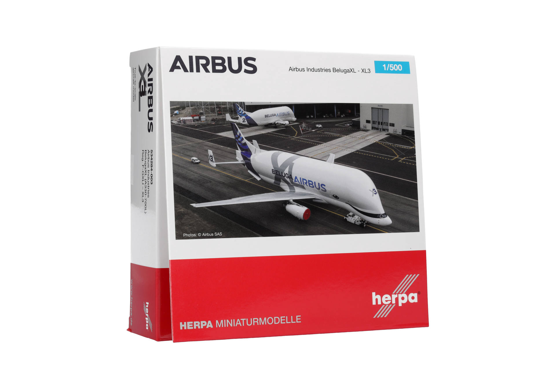 Herpa Wings  534284-003 | Airbus Industries BelugaXL XL#3 | F-GXLI | 1:500