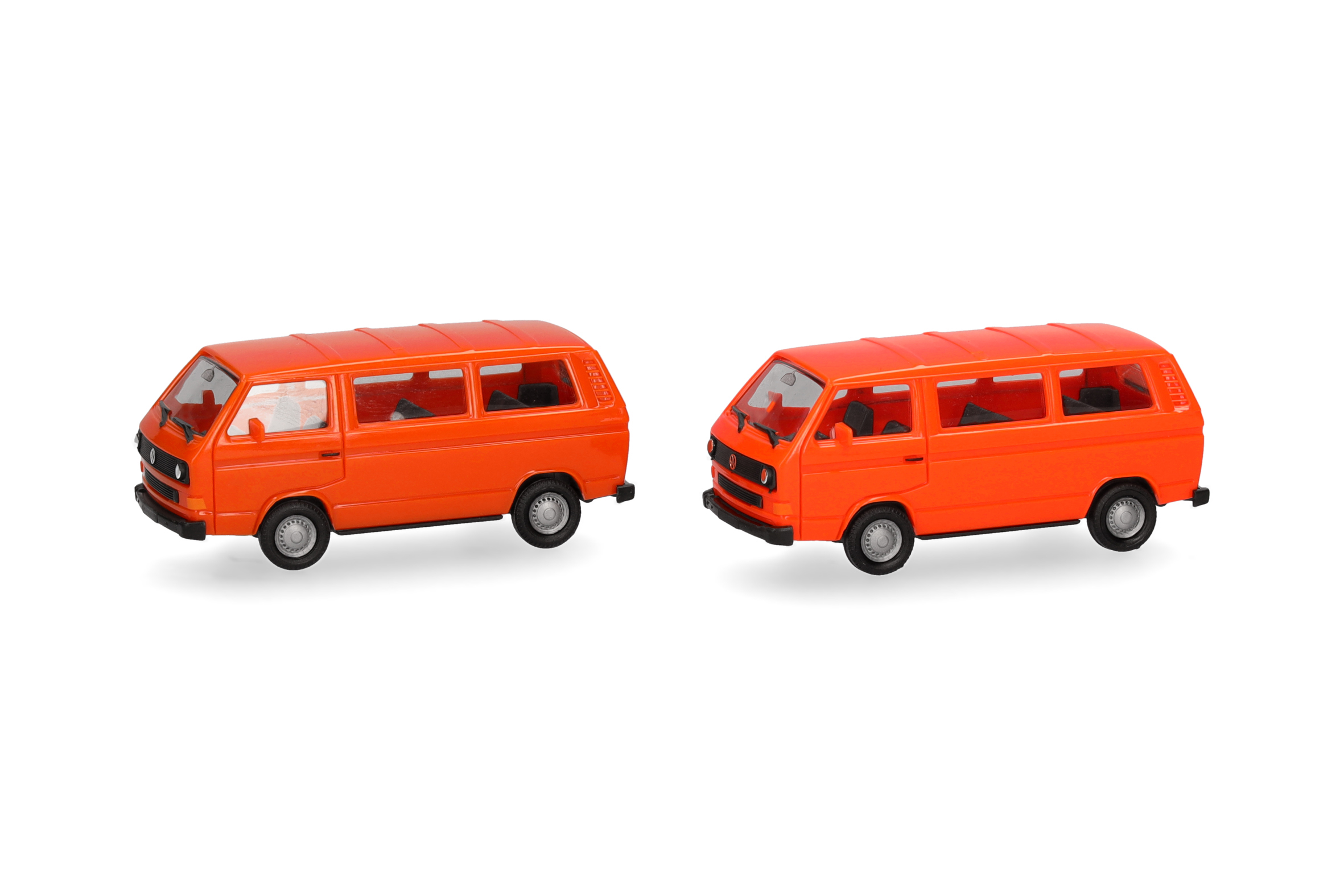 Herpa MiniKit 013093-006 | Volkswagen (VW) T3 Bus |  leuchtrot und orange | 2 Stk. | 1:87