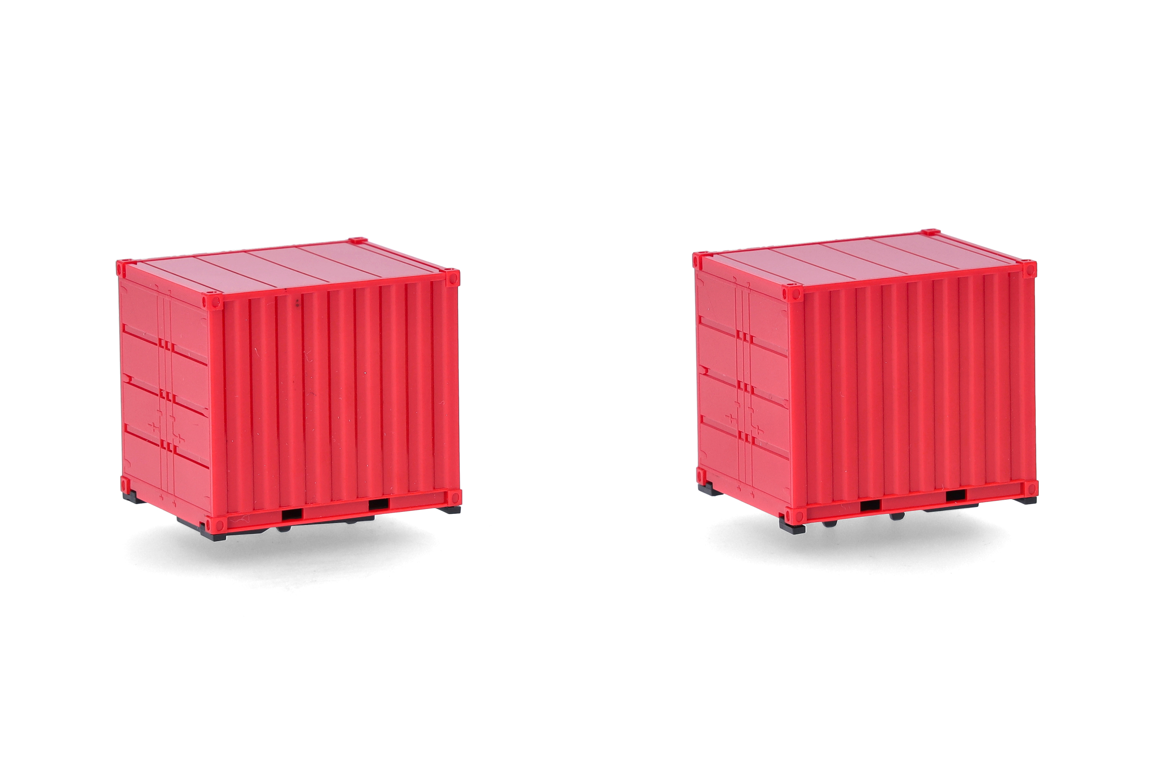 Herpa Zubehör 053594-004 | 2x 10ft Container | rot | 1:87