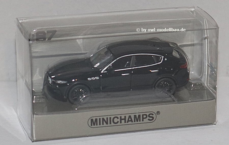 Minichamps 870123204 | Maserati Levante | 2018 | schwarz | 1:87