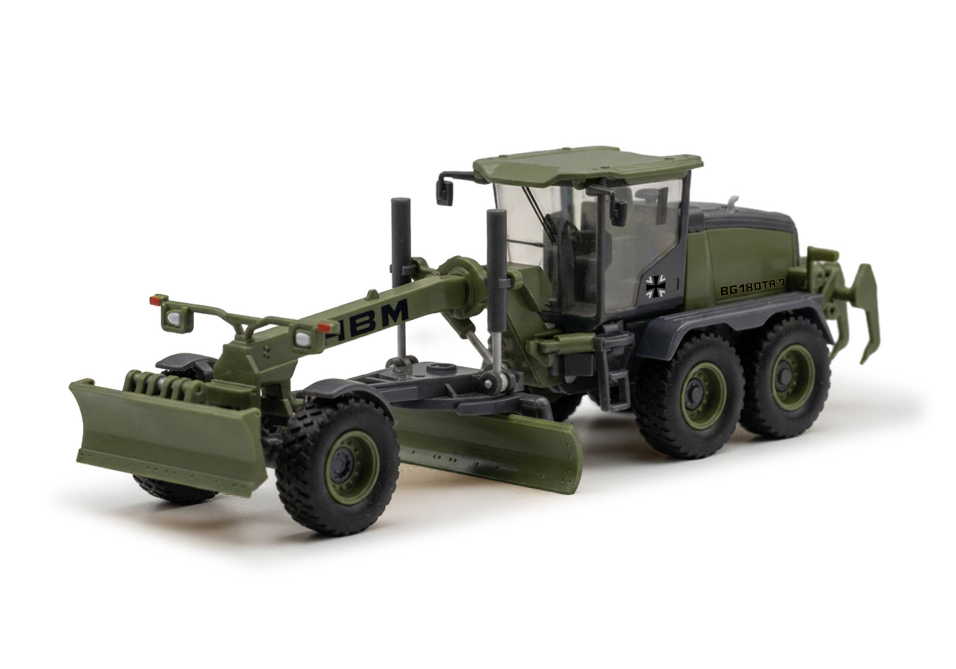 Herpa 747400 | HBM-Nobas | Grader BG 180 TA-7 | olivgrün (matt) | 1:87