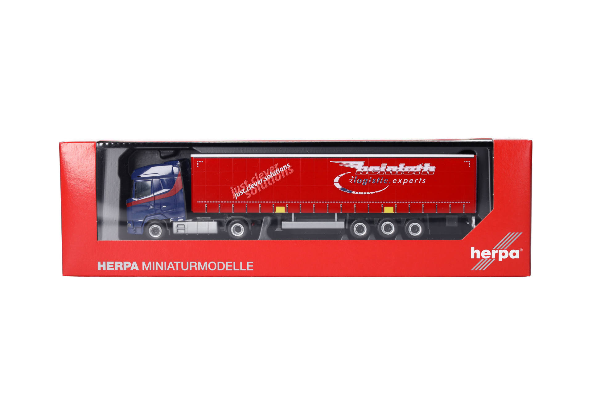 Herpa 319881 | DAF XG Gardinenplanen-Sattelzug "Heinloth" | 1:87