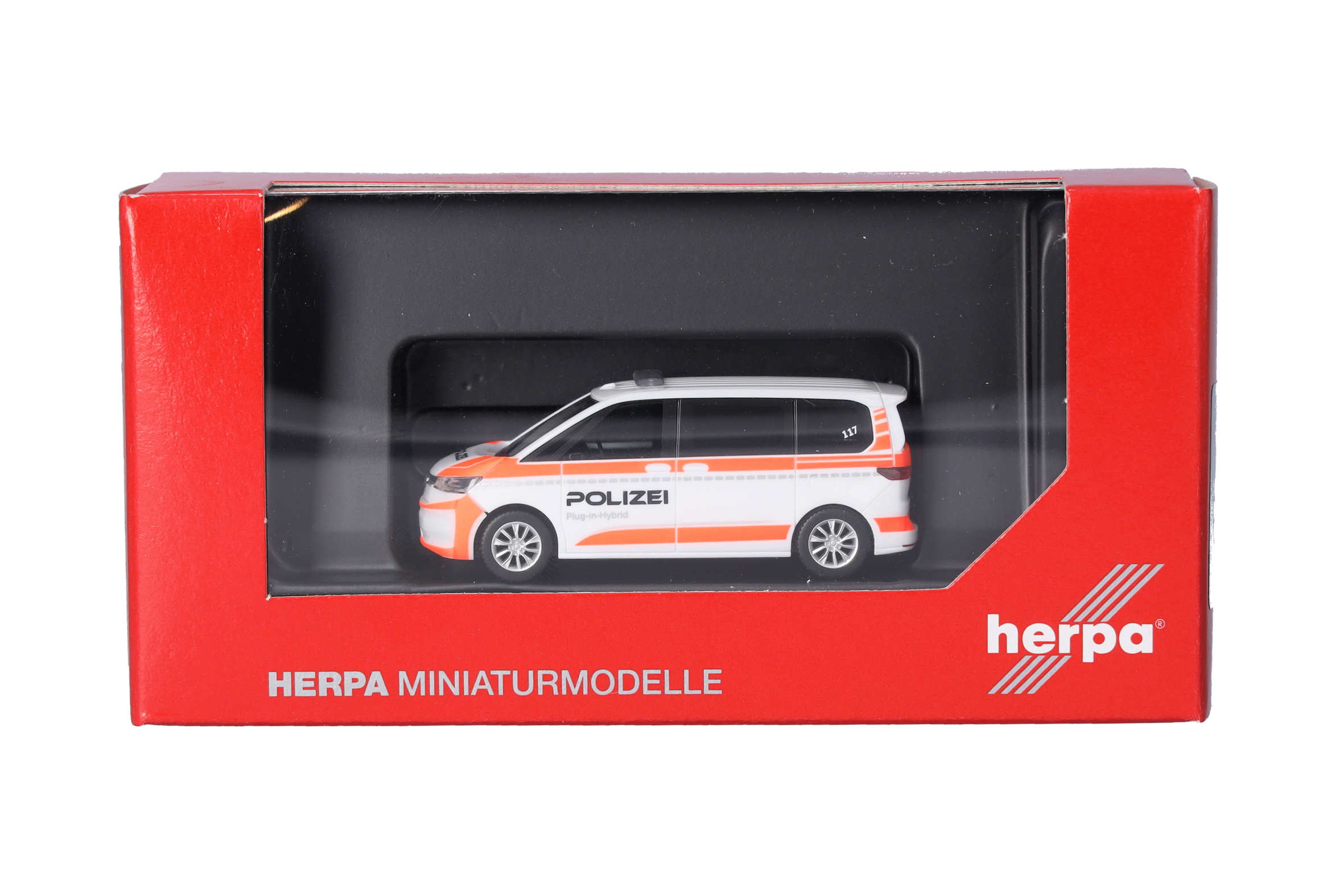 Herpa 098496 | Volkswagen (VW) Multivan | Polizei Schweiz | 1:87