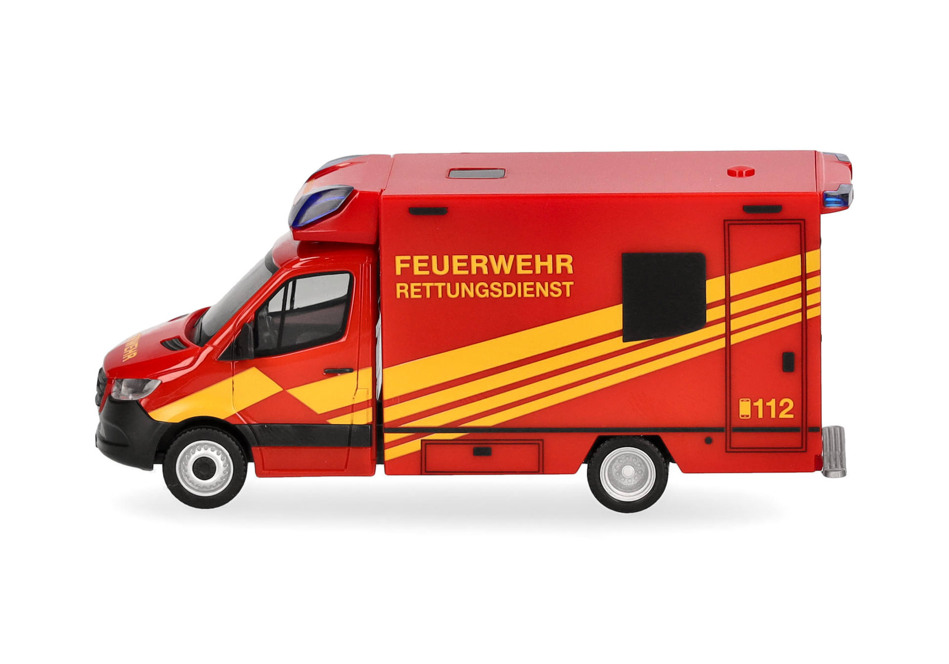 Herpa 098755 | Mercedes-Benz Sprinter '18 Fahrtec Rettungswagen | Feuerwehr | 1:87