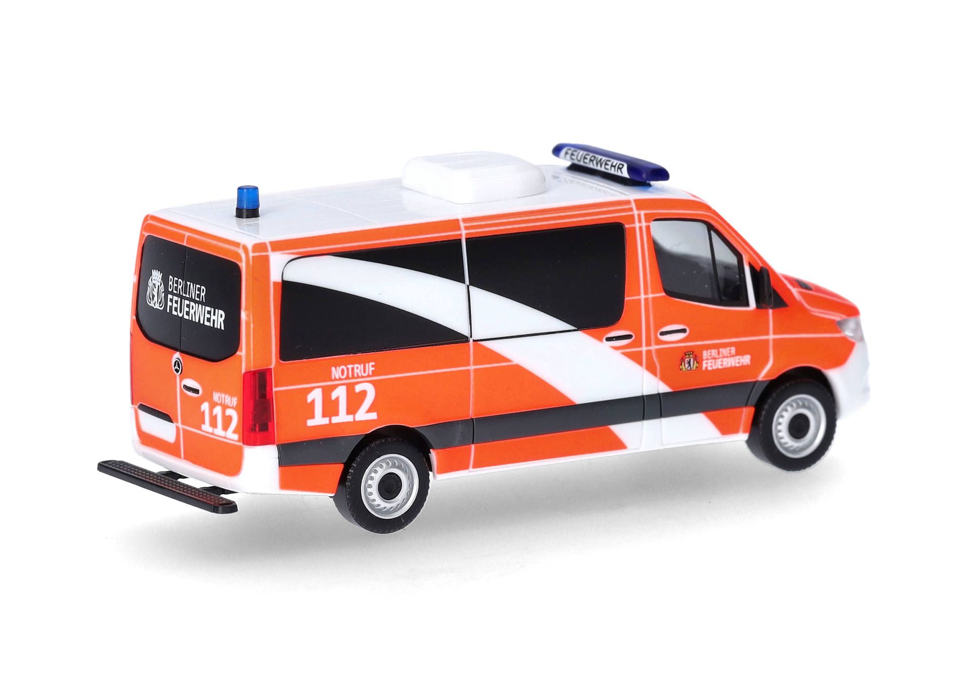 Herpa 097819 | MB Sprinter 18 Bus Flachdach | Berliner Feuerwehr | 1:87