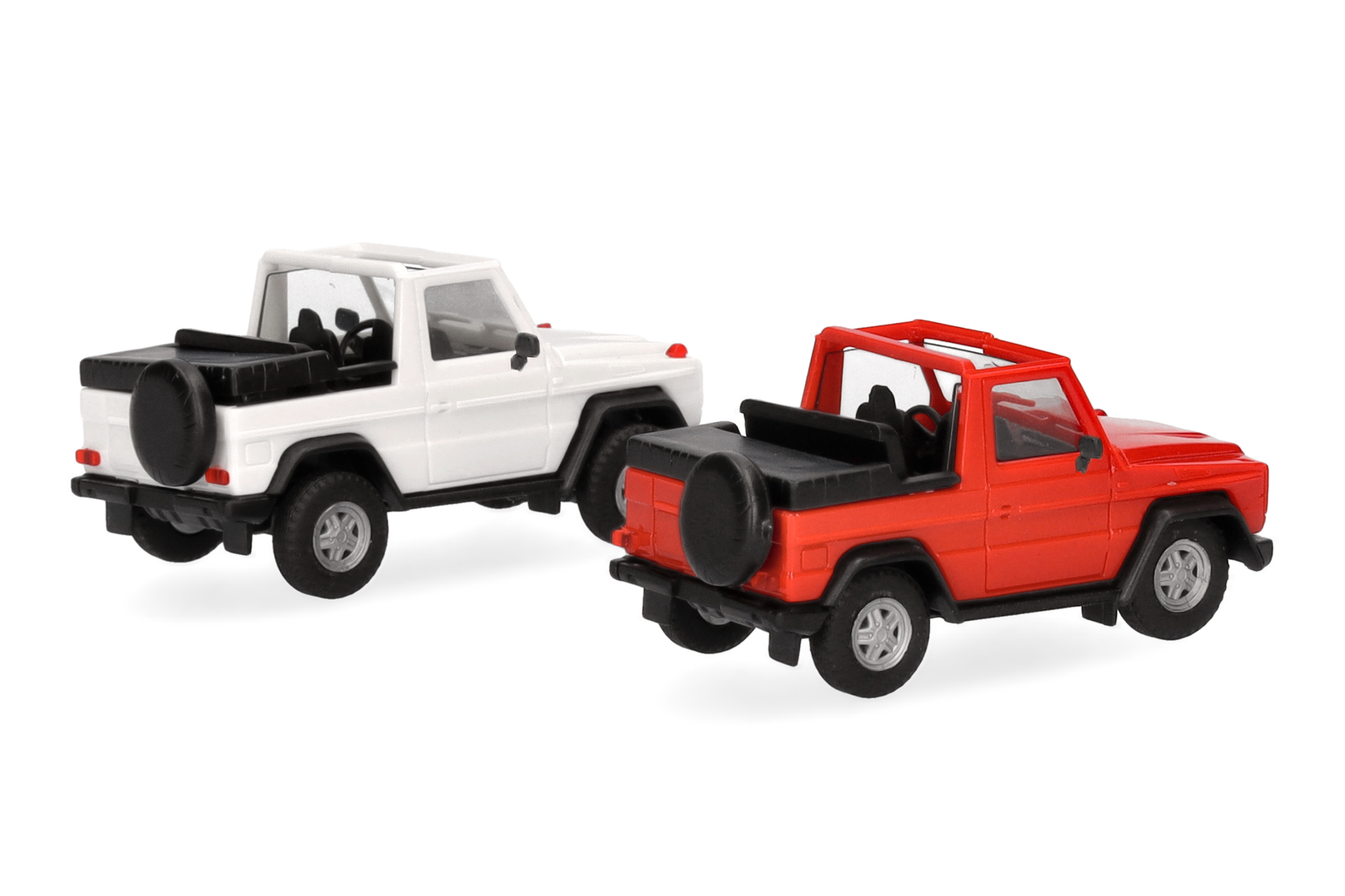 Herpa MiniKit 012744 | Puch G-Klasse (W460) Cabrio | weiß/rot | 1:87