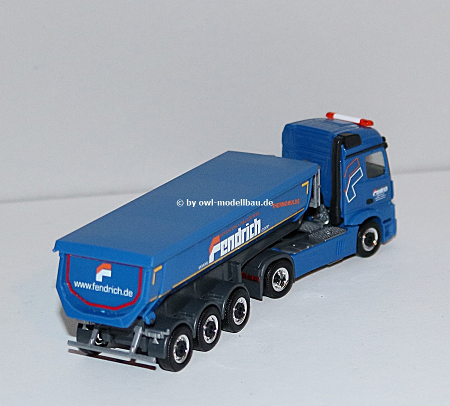 Herpa 944595 - MB Actros Streamspace 2.3 Thermomulden-Sattelzug - Fendrich Bocholt. 1:87