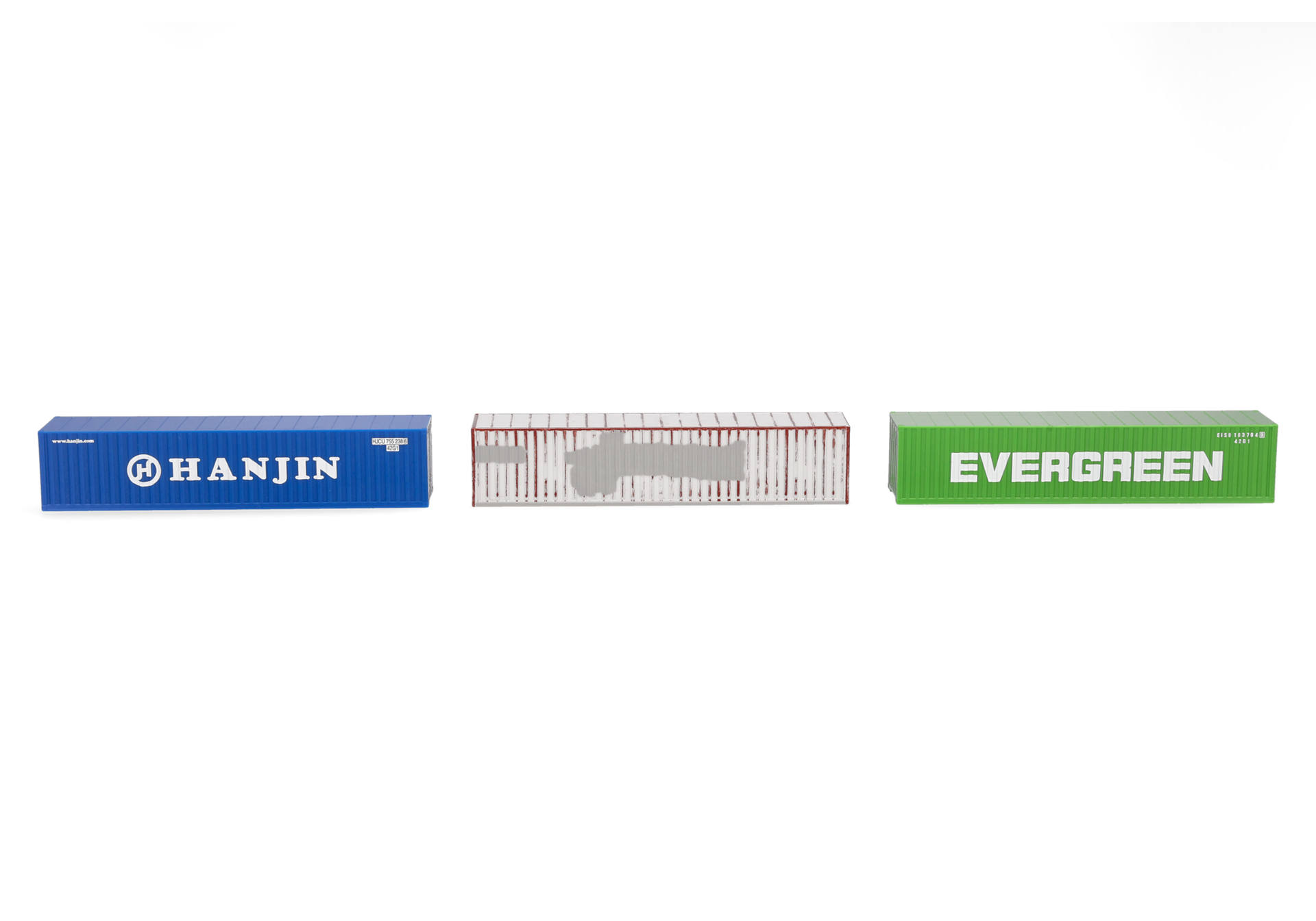 Herpa Zubehör 066730-002 | Container Set | Evergreen/Hanjin/gealtert | Spur TT | 1:120