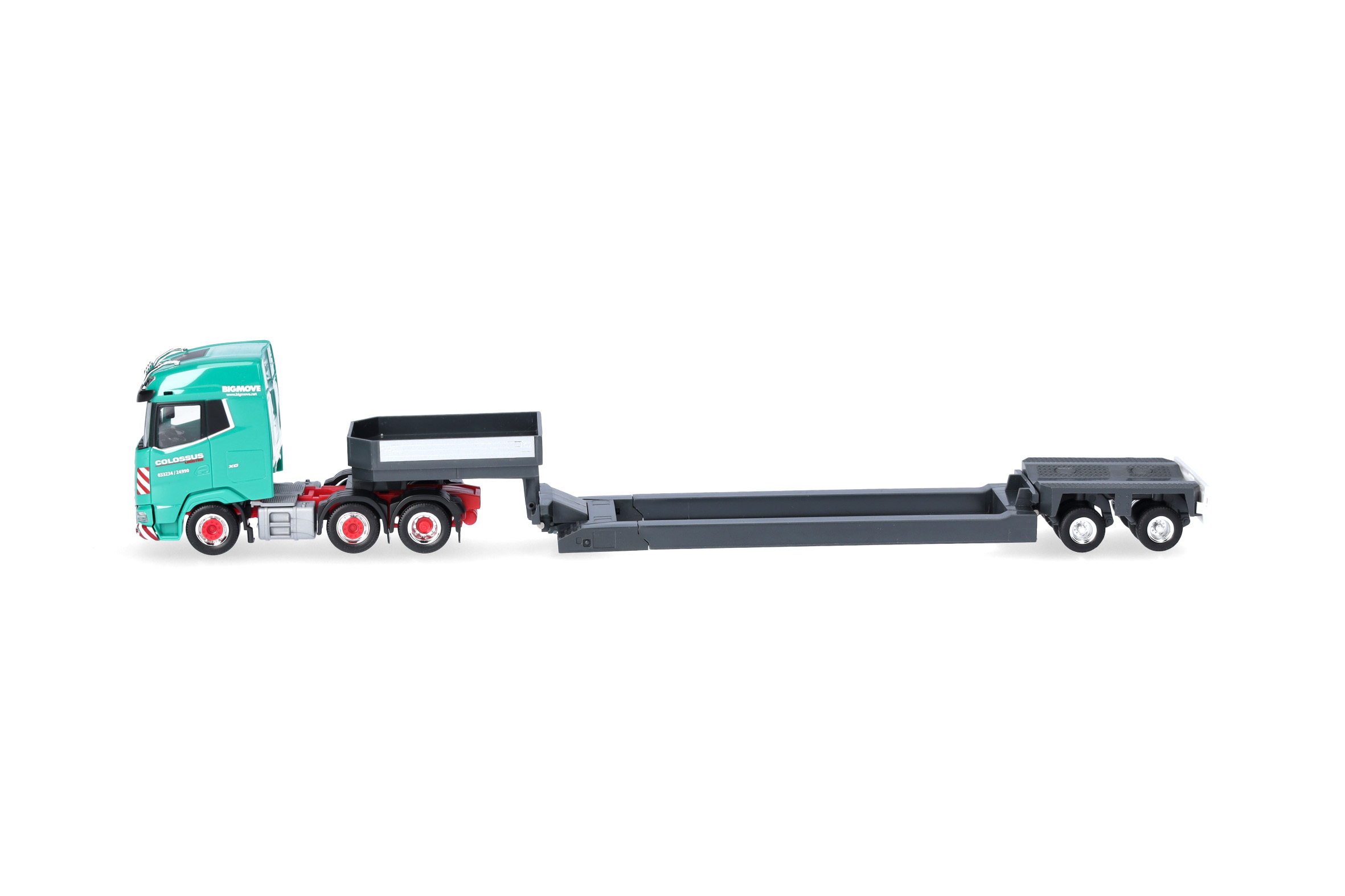 Herpa 319553 | DAF XG (6x2) Tieflade-Sattelzug | Colossus Logistics | 1:87