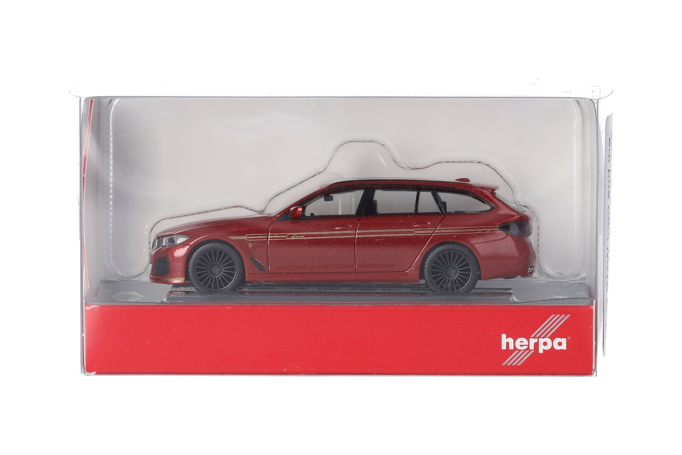 Herpa 430968-002 | BMW Alpina B5 Touring, fire red Metallic | 1:87