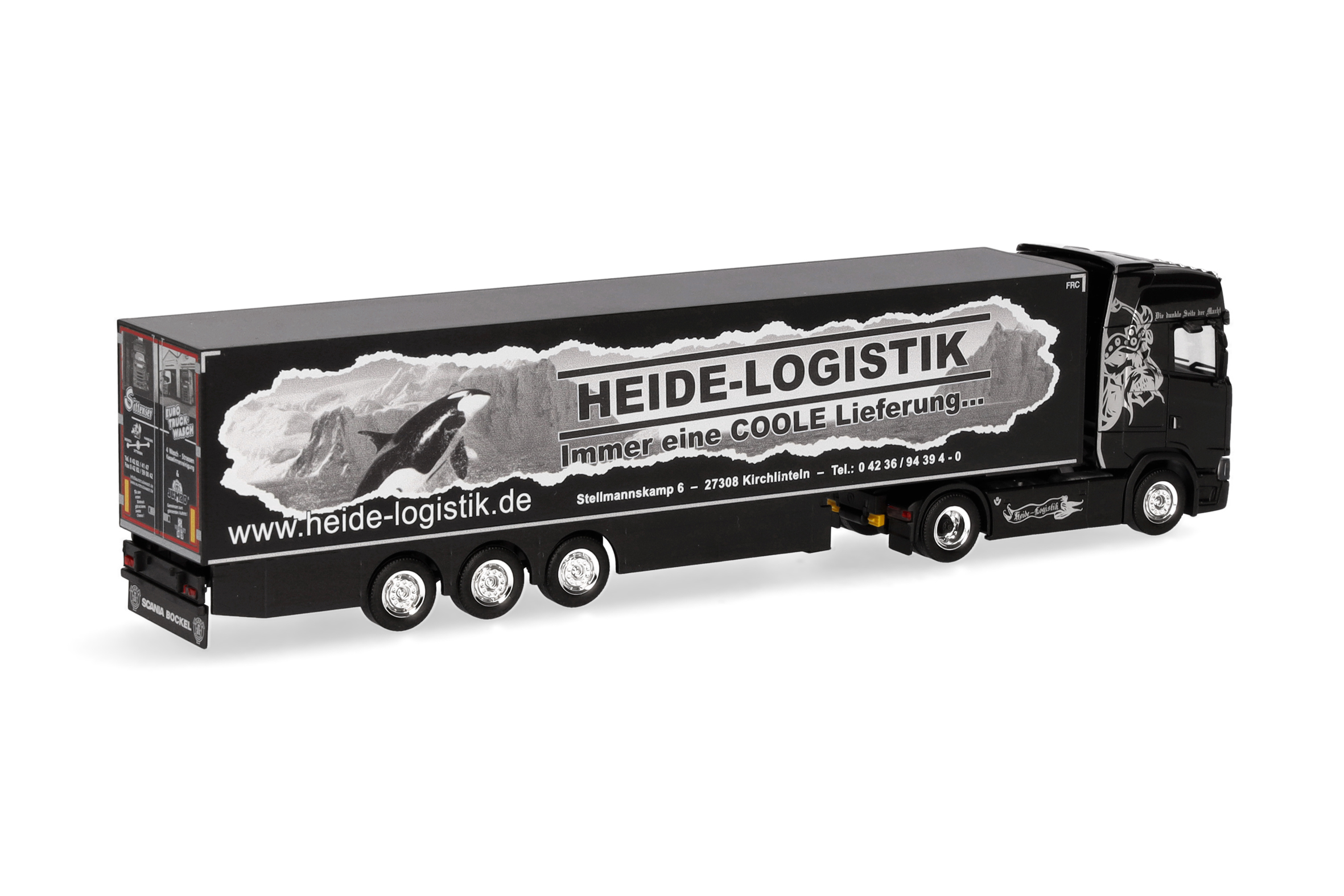 Herpa 319386 | Scania CS 20 HD | Kühlkoffer-Sattelzug | Heide Logistik | 1:87