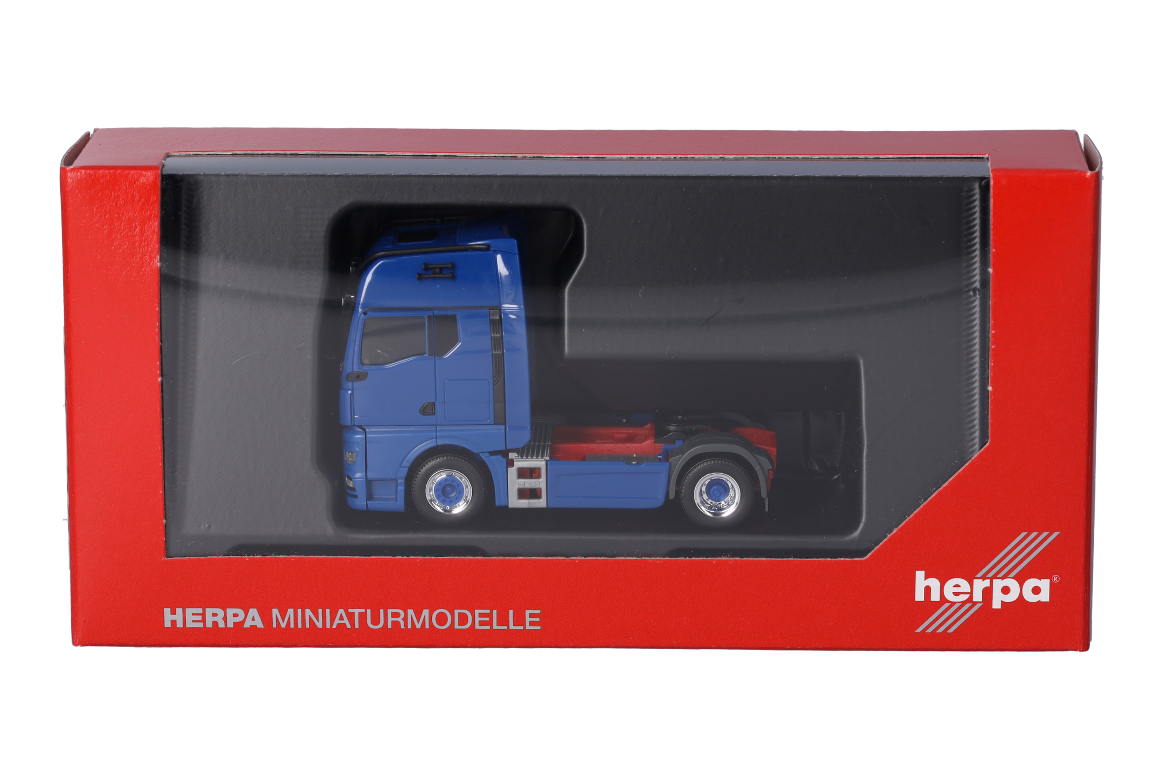Herpa 313711-003 | MAN TGX GX Solozugmaschine 2achs, blau | 1:87