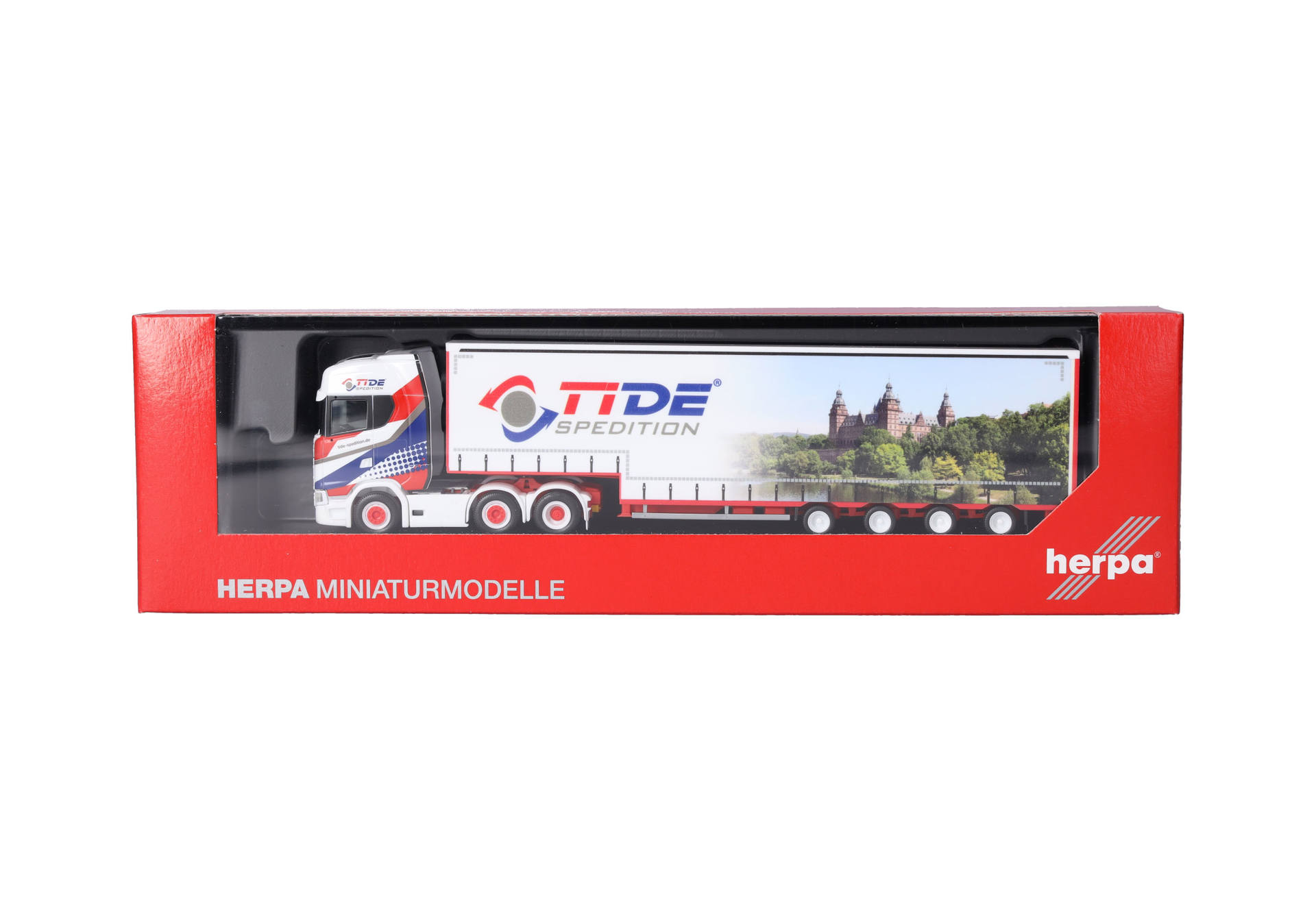 Herpa 319645 | Scania CS 20 HD (6x2) Volumen-Sattelzug  |TiDe Spedition | 1:87