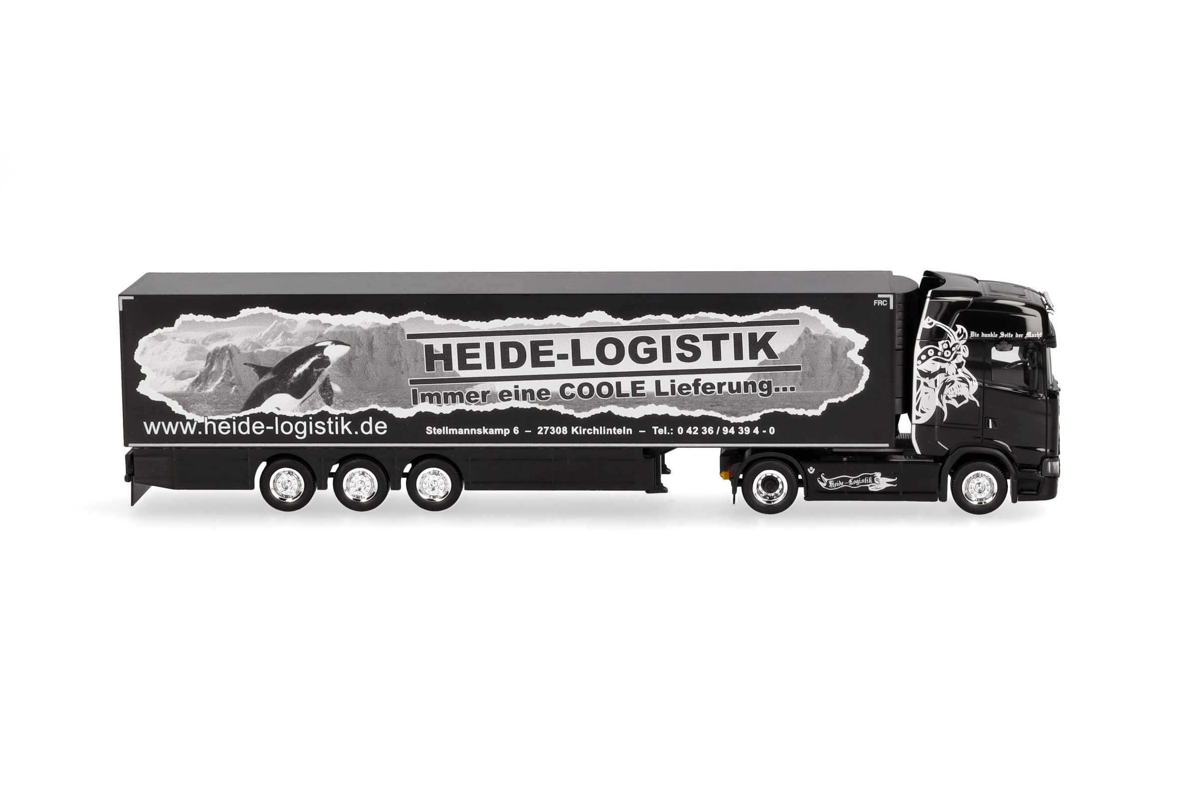 Herpa 319386 | Scania CS 20 HD | Kühlkoffer-Sattelzug | Heide Logistik | 1:87