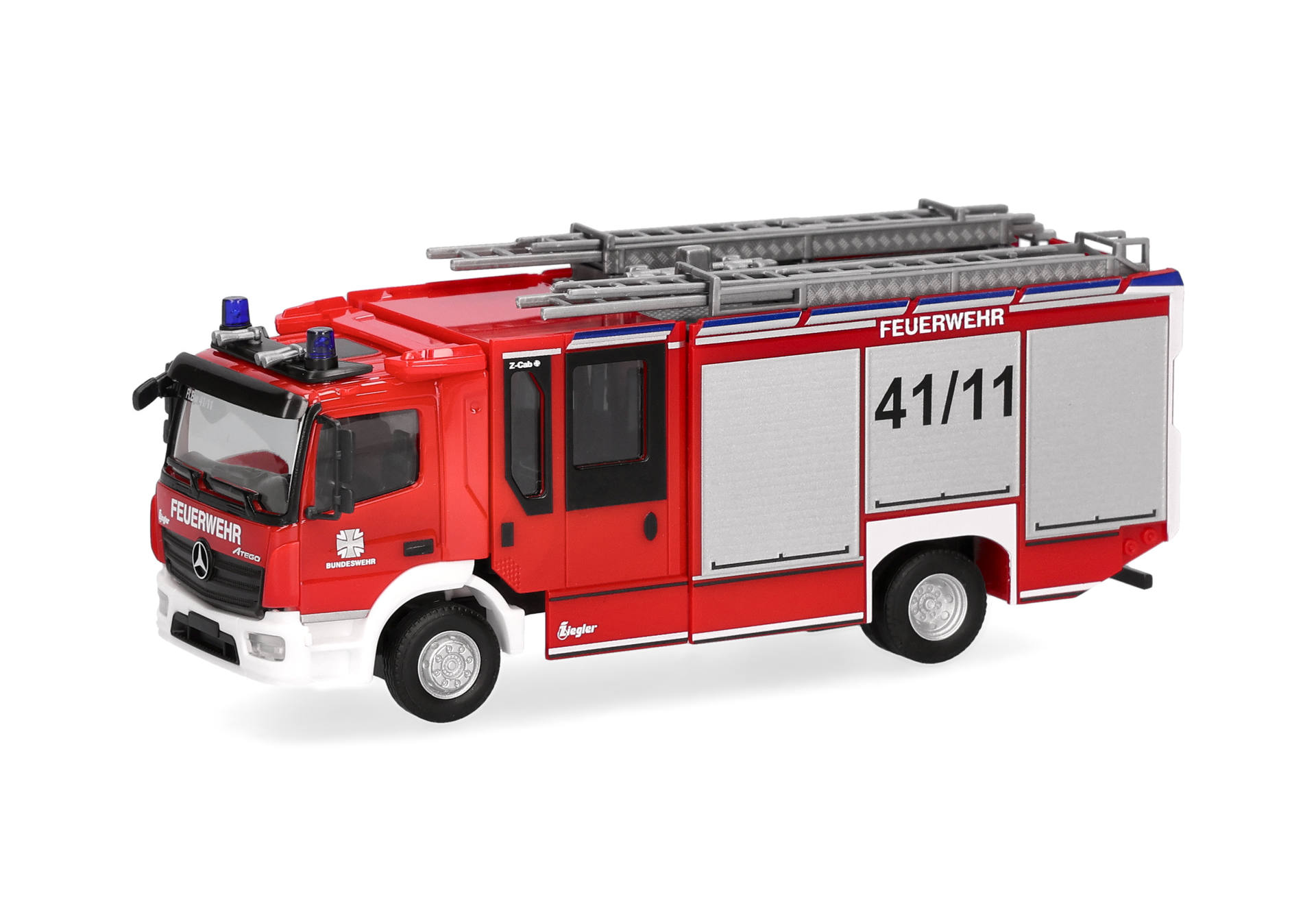 Herpa 747449 | Mercedes-Benz Atego 13 Z-Cab | Bundeswehr/Feuerwehr | 1:87
