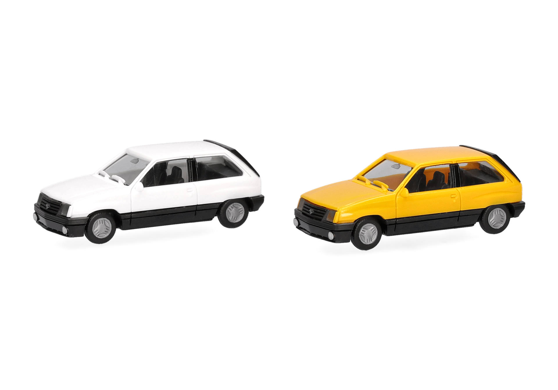 Herpa MiniKit 014298 | Opel Corsa A SR | weiß und gelb | 1:87