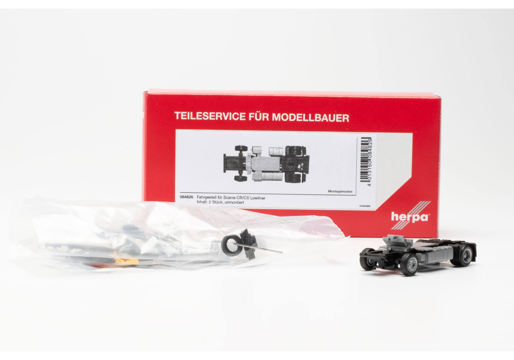 Herpa TS 084826 | Fahrgestell Scania CR / CS Lowliner | 1:87