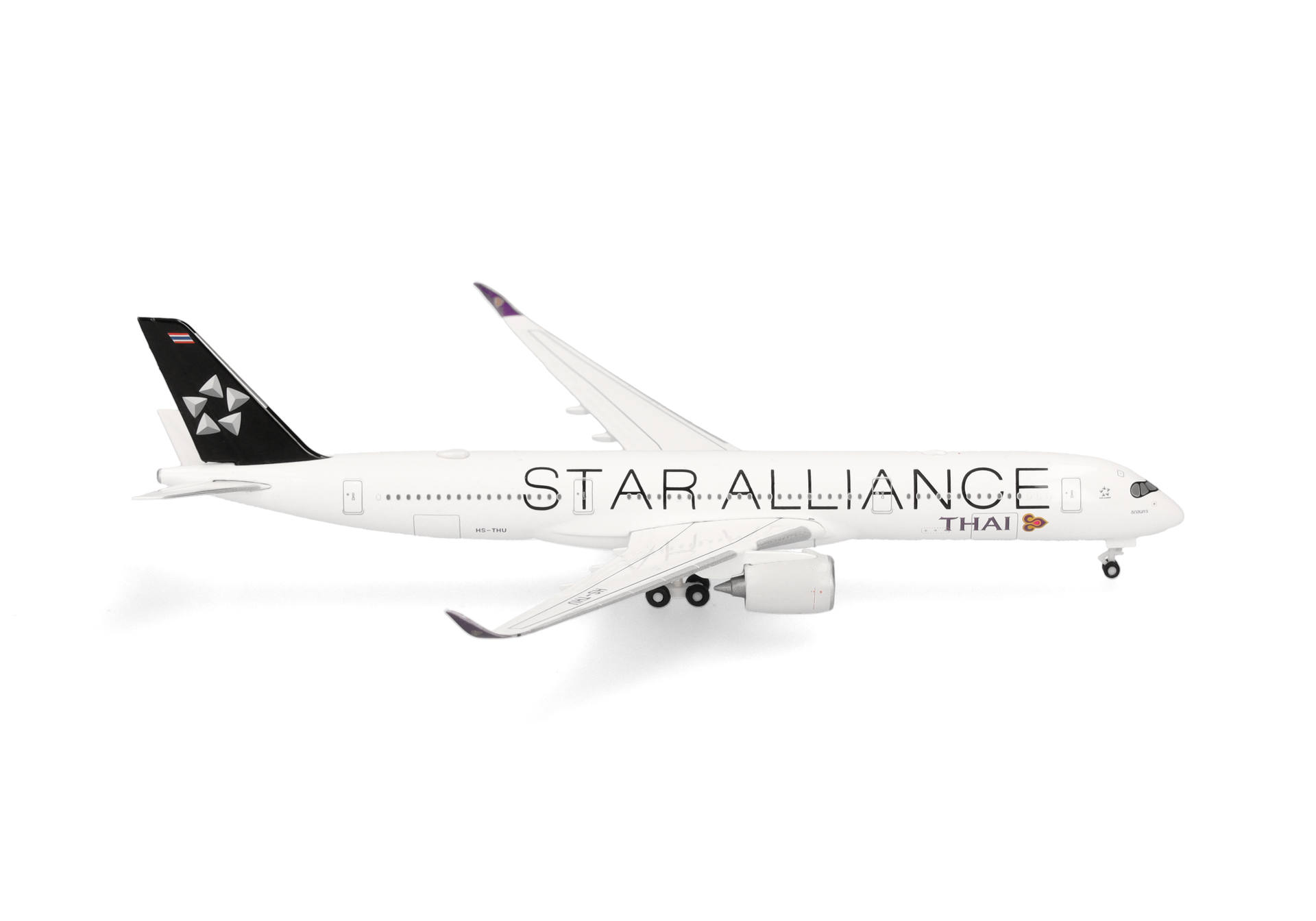 Herpa Wings 538978 | Thai Airways | Airbus A350-900 | Star Alliance - HS-THU | 1:500
