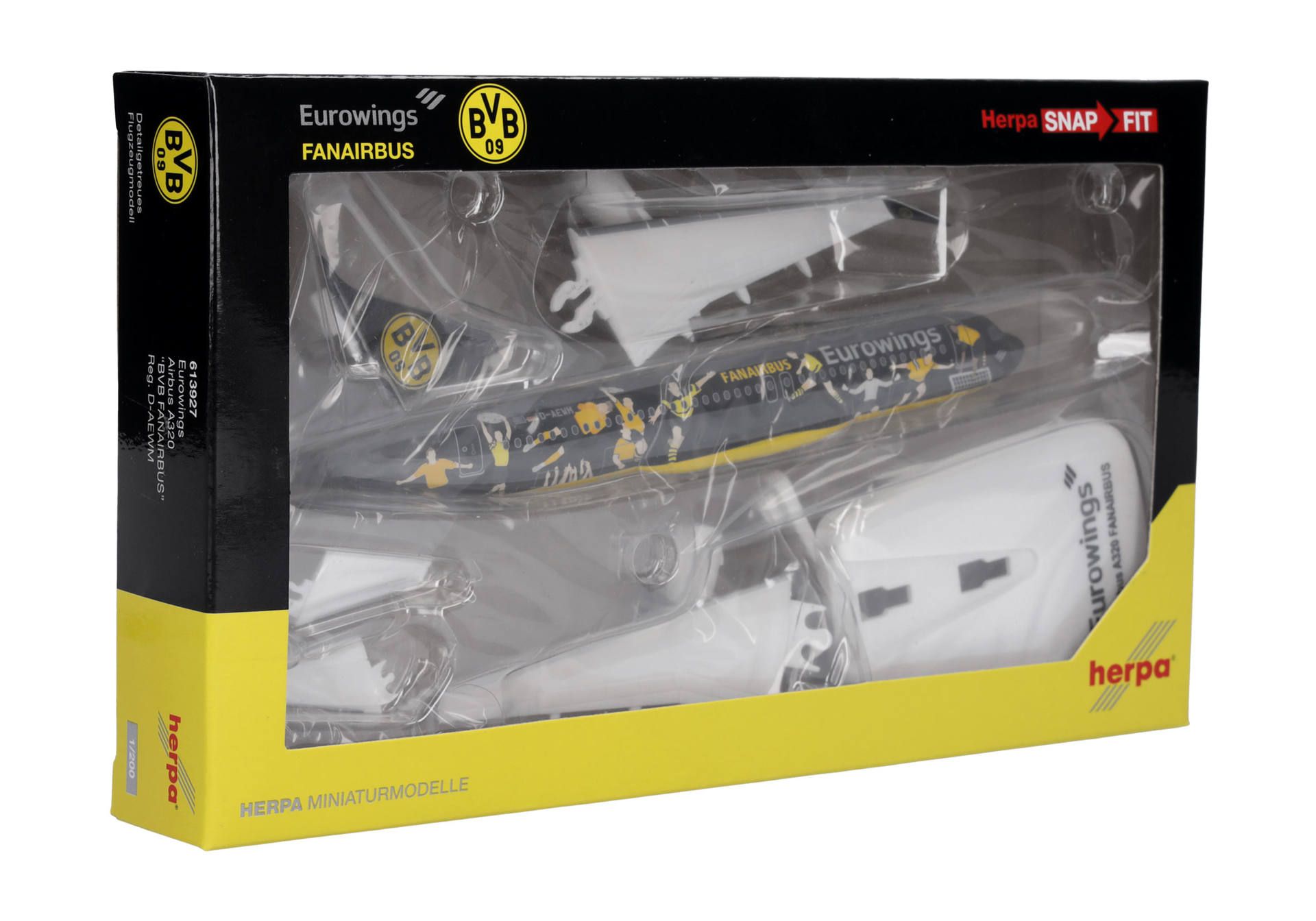 Herpa Wings SF 613927 | Eurowings Airbus A320 | BVB Fanairbus | D-AEWM | 1:200