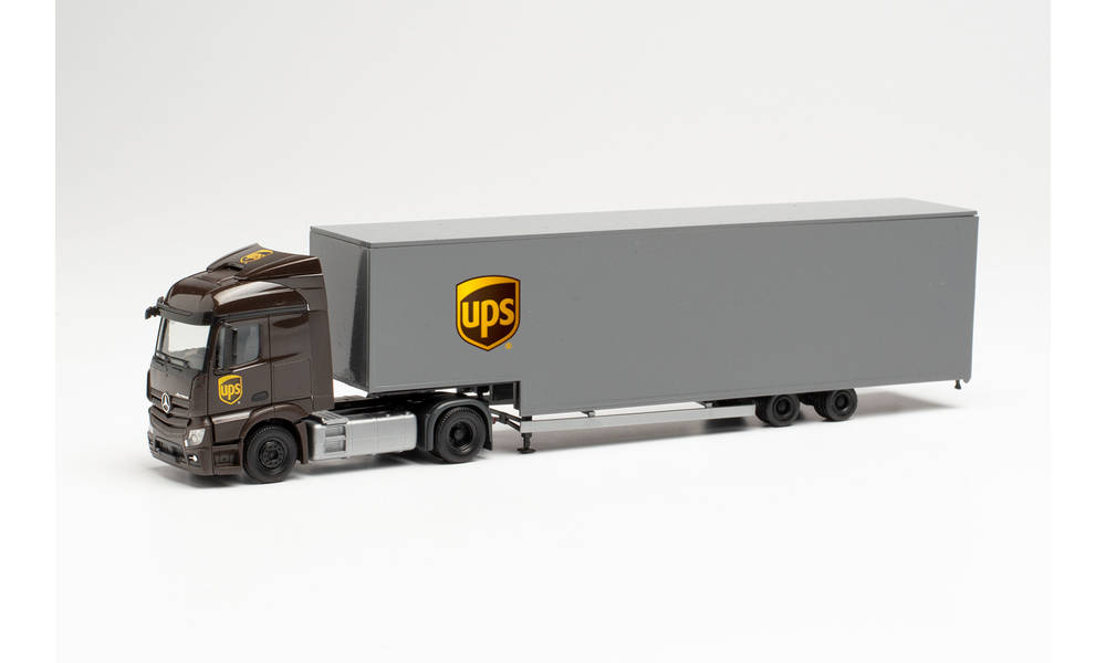 Herpa 314244 | Mercedes-Benz Actros Streamspace 2.3 Jumbokoffer-Sattelzug | UPS | 1:87