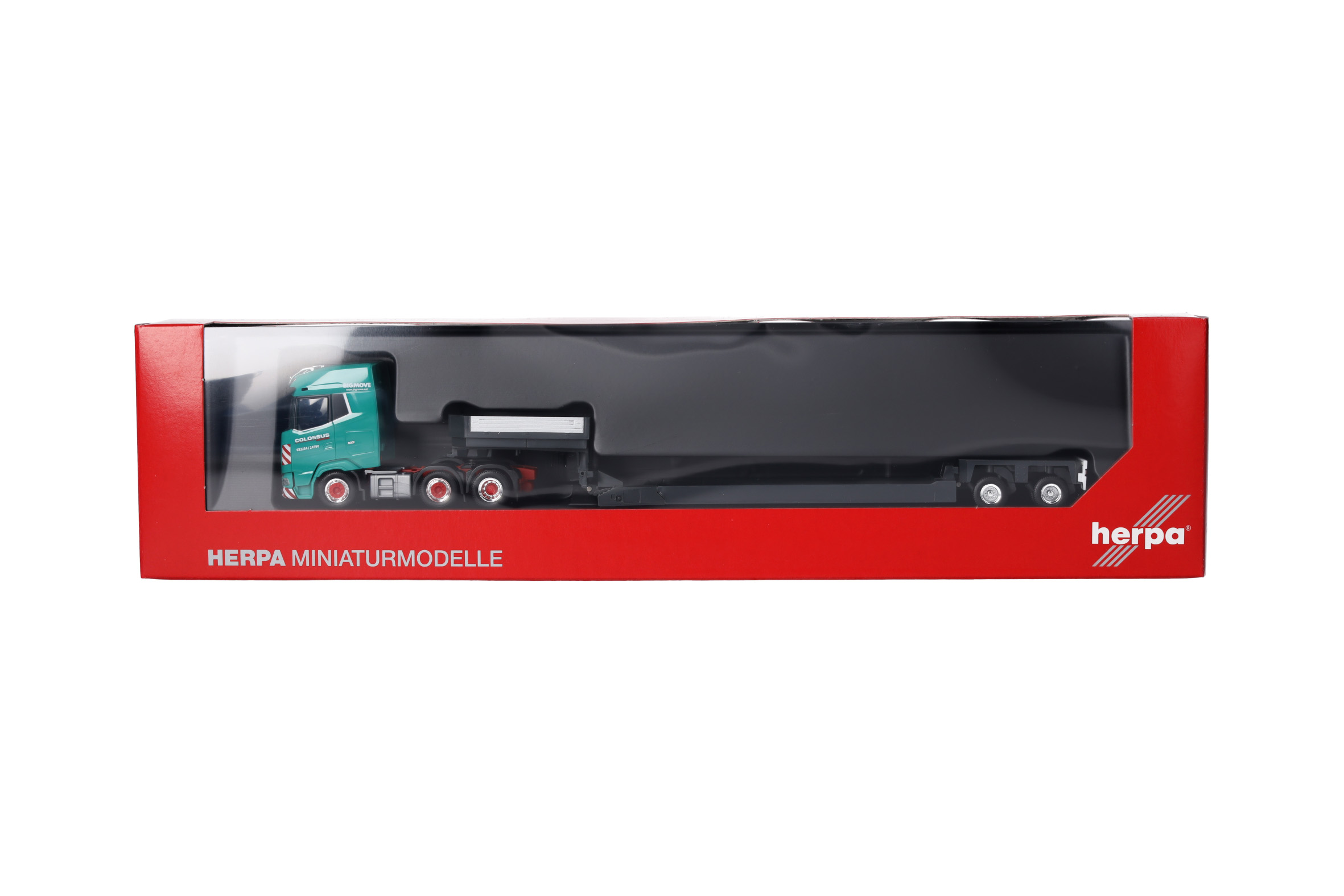 Herpa 319553 | DAF XG (6x2) Tieflade-Sattelzug | Colossus Logistics | 1:87
