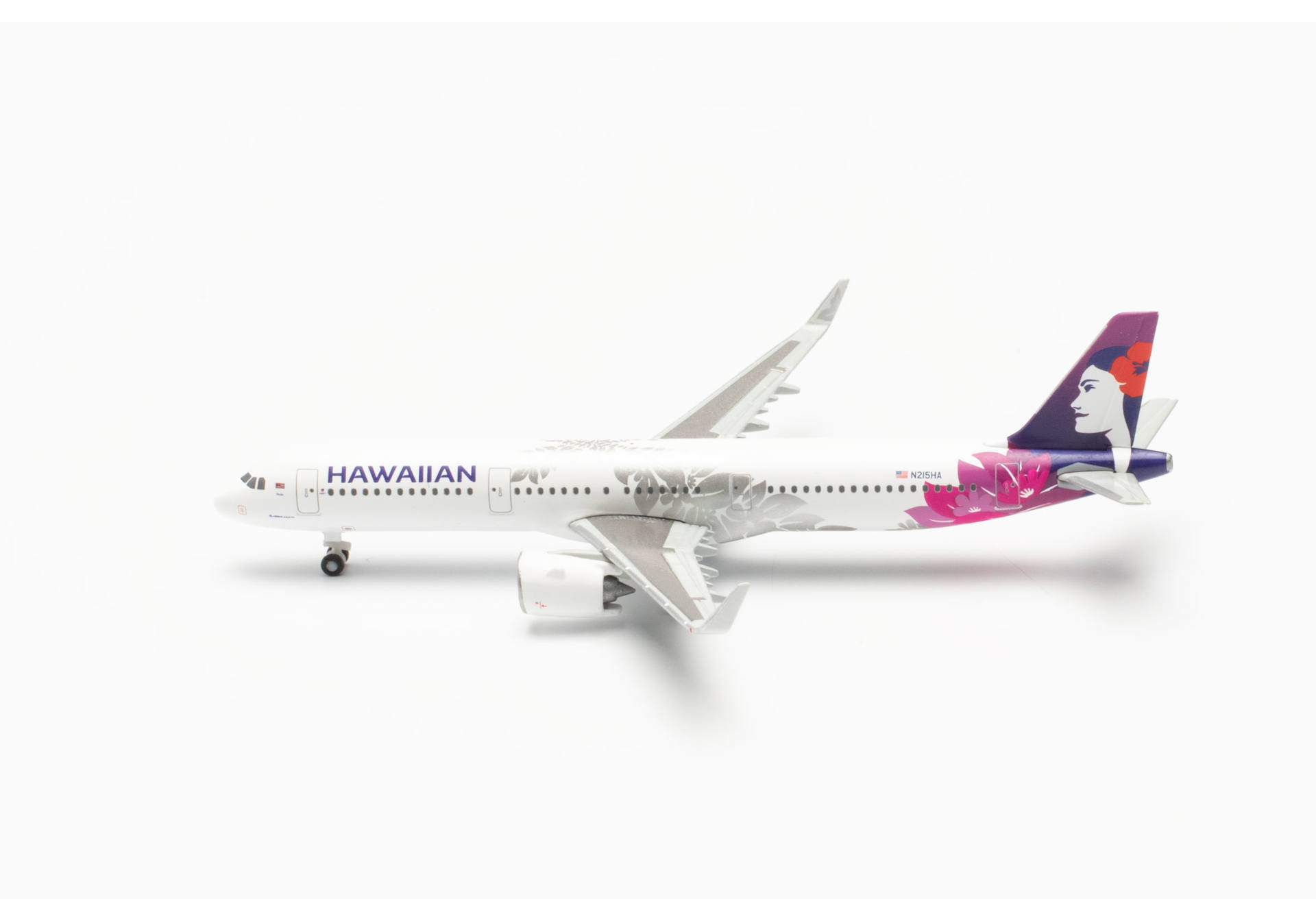 Herpa Wings 537049 | Hawaiian Airlines Airbus A321neo | N215HA | Uhiuhi | 1:500