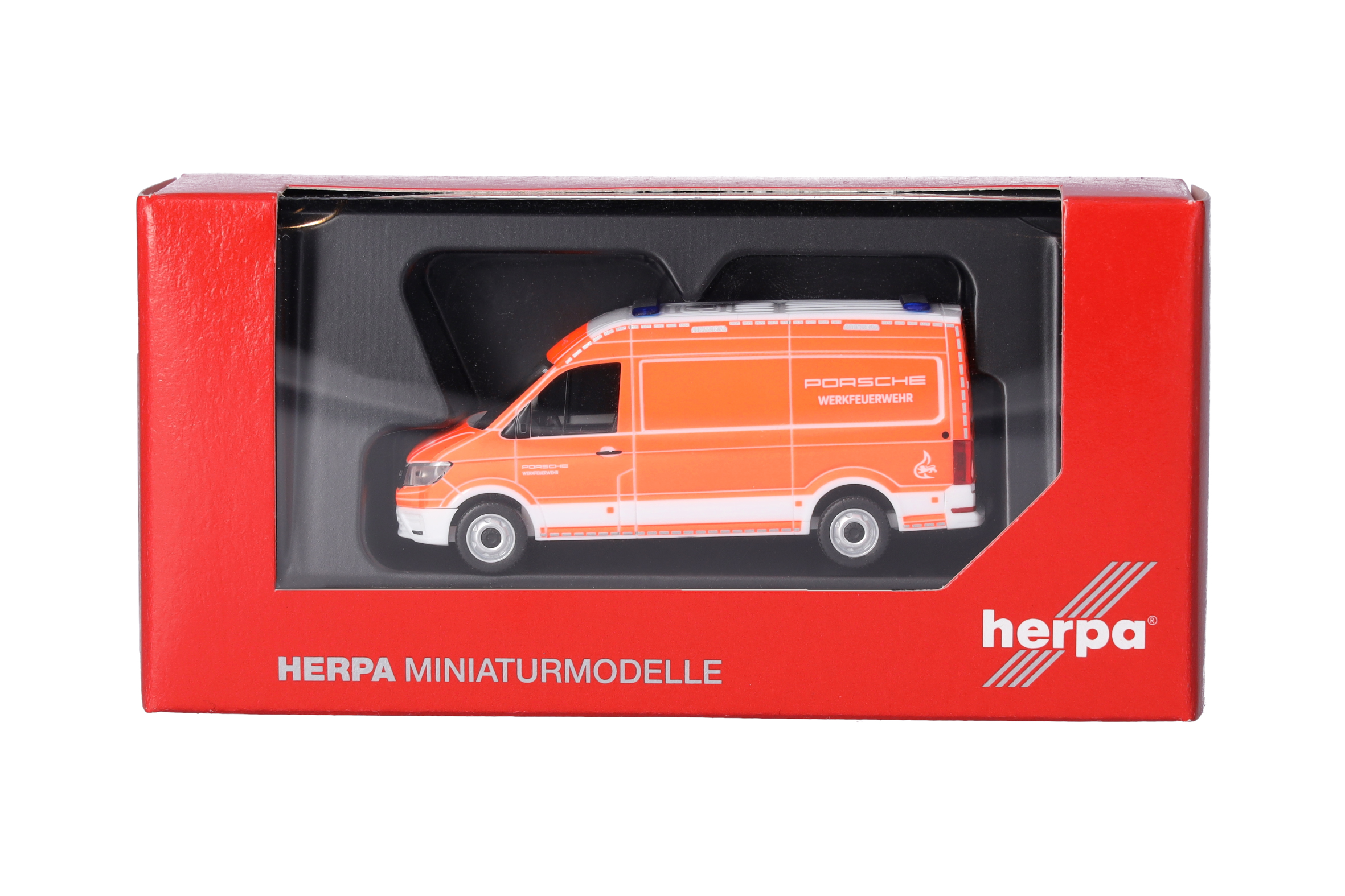 Herpa 098540 | MAN TGE Kasten Hochdach | Werkfeuerwehr Porsche Stuttgart | 1:87