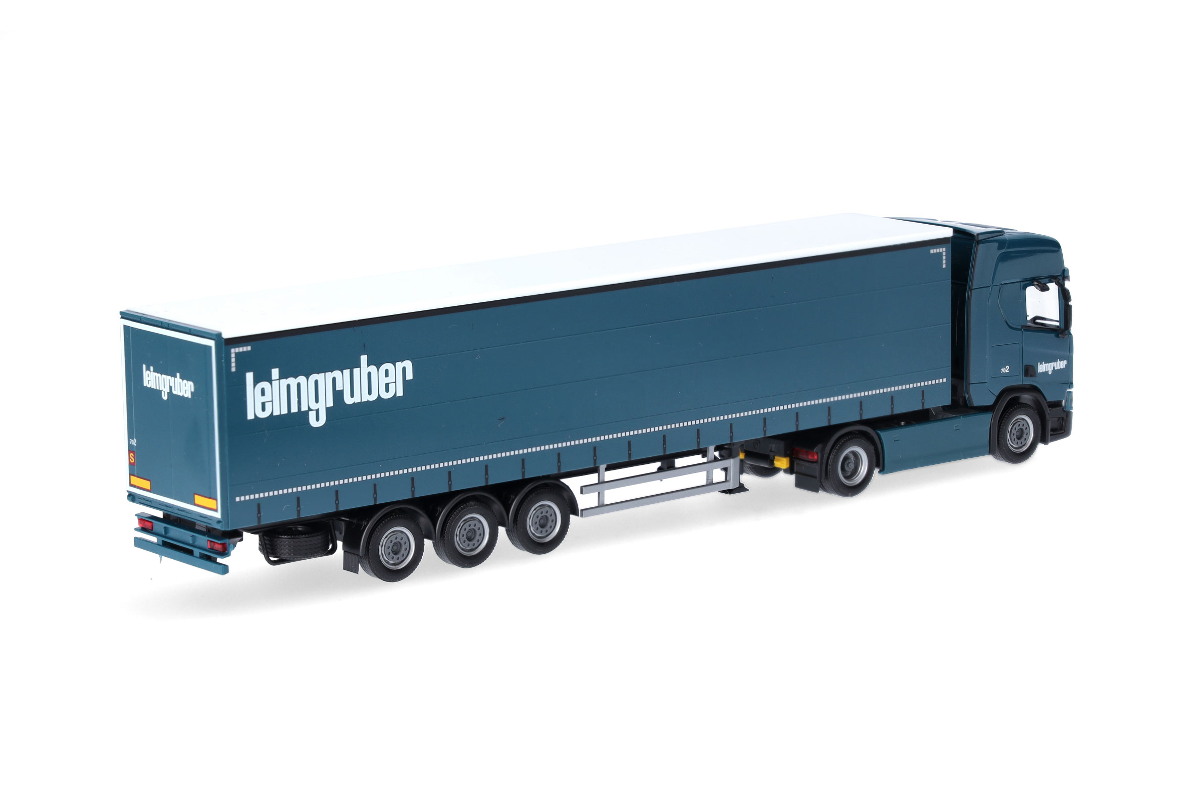 Herpa 958752 | Scania CR20 HD | Gardinenplanen-Sattelzug | Leimgruber | 1:87
