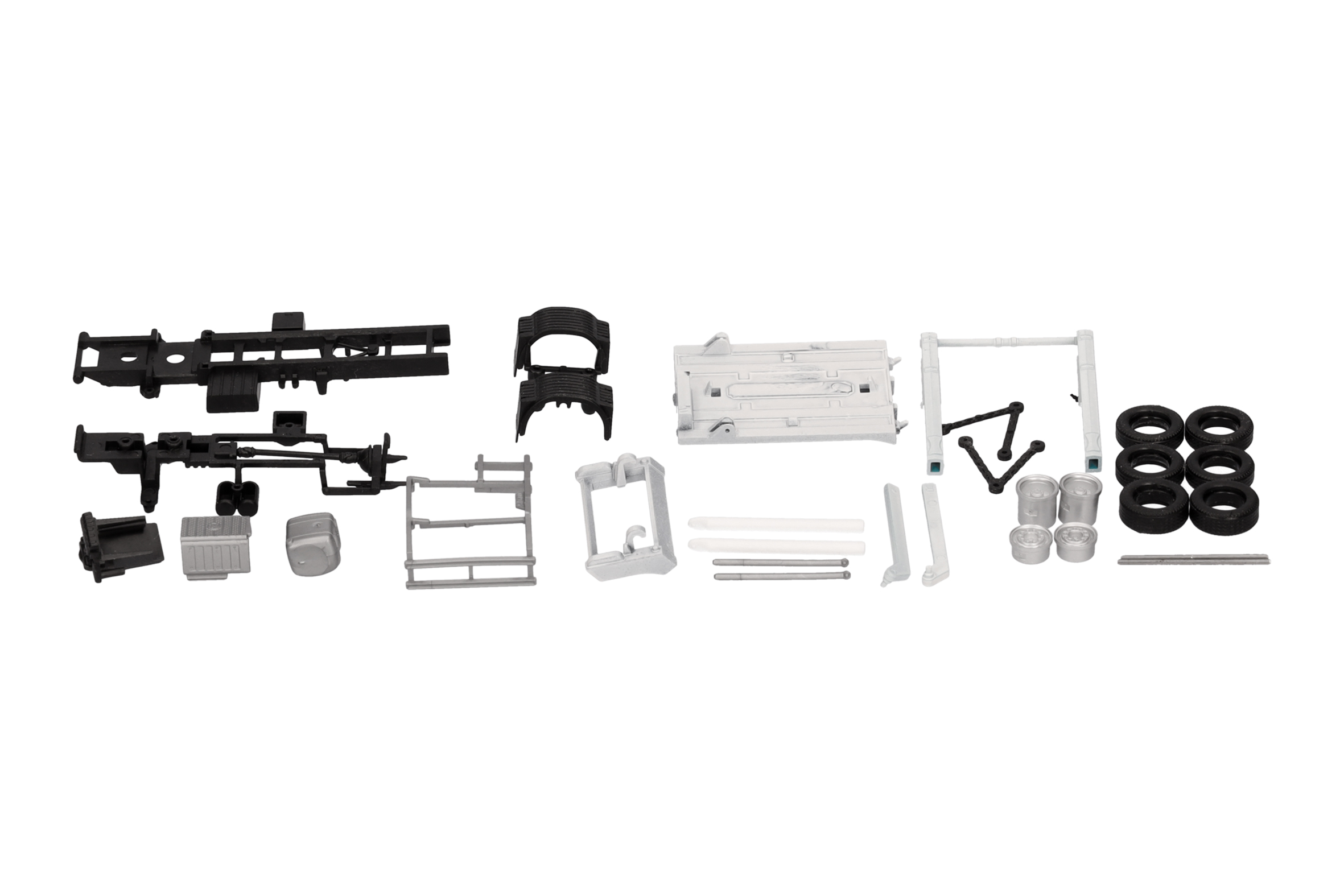 Herpa TS 085878 | Fahrgestell 2a Absetzkipper AK12 MB (ohne Fahrerhaus), 2 Stück) | 1:87