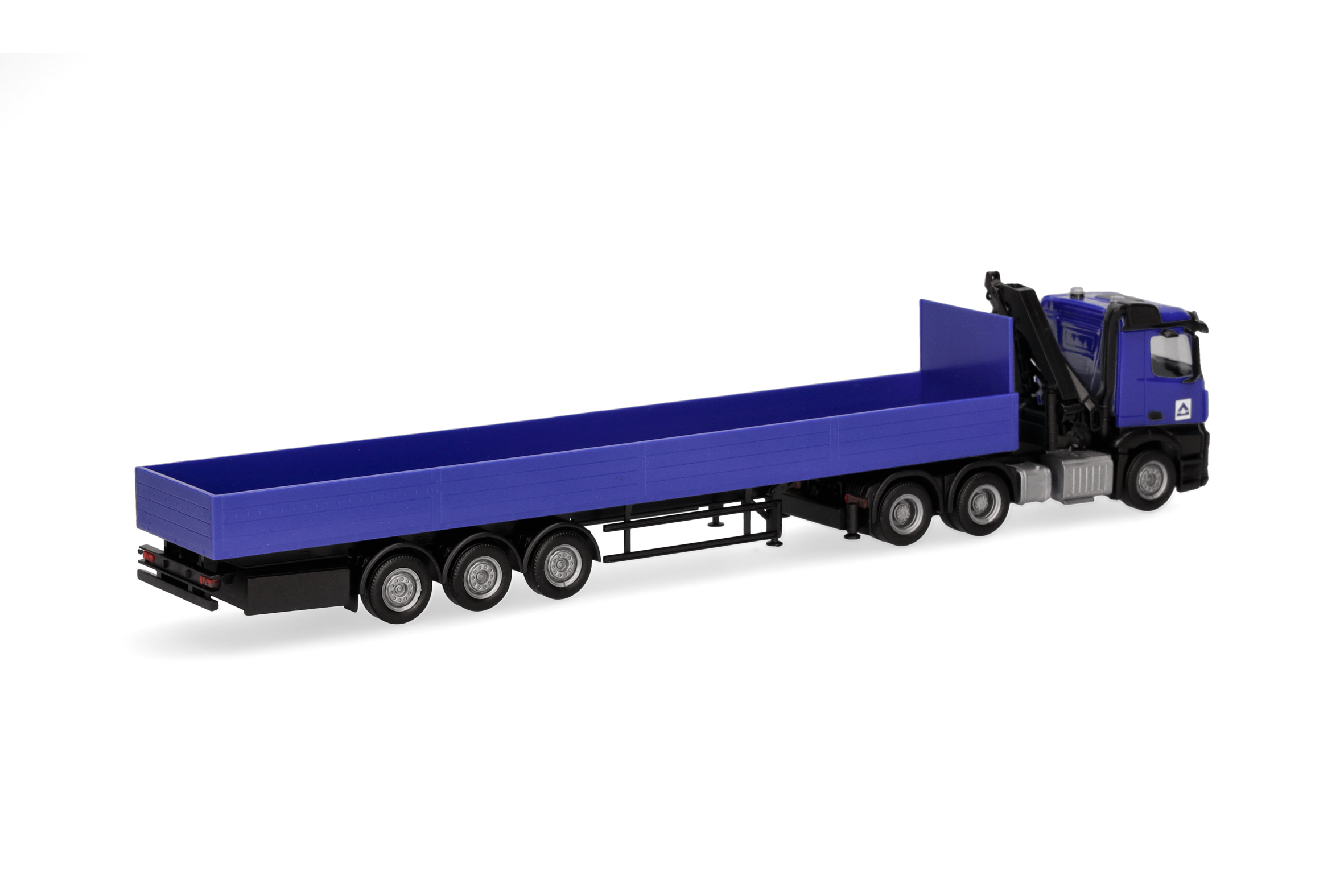 Herpa 960038 | Mercedes-Benz Arocs (mit Ladekran) | Pritschen-Sattelzug | Hoch-Tief  | 1:87
