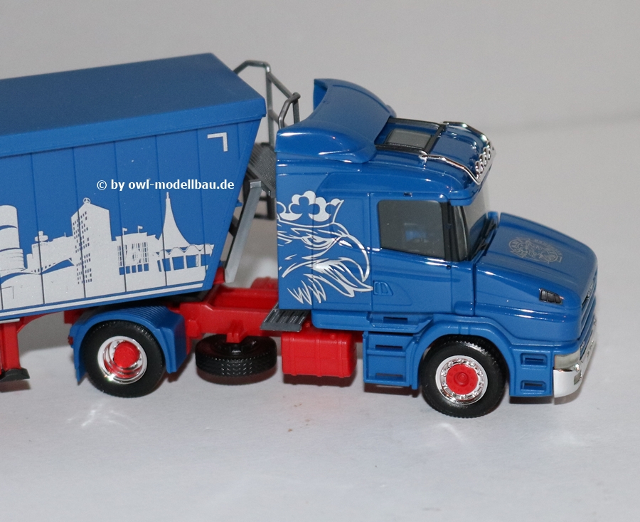Herpa 945714 - Scania Hauber Kipp-Sattelzug - Günter Klüsener Bochum. 1:87