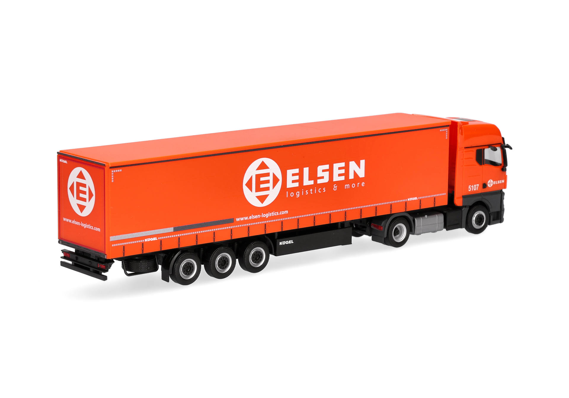 Herpa 321150 | MAN TGX GX | Gardinenplanen-Sattelzug | ELSEN | 1:87