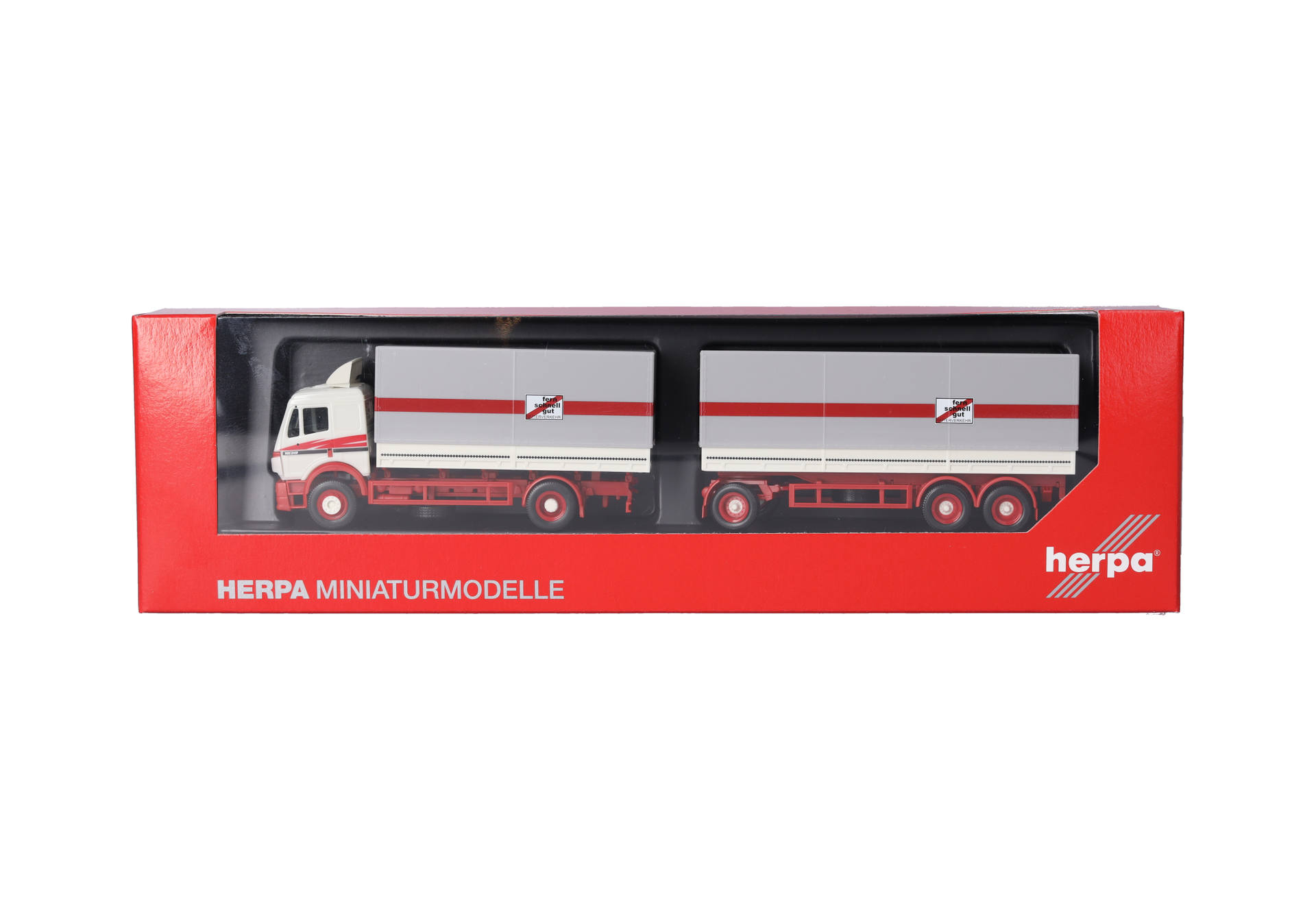 Herpa 320146 | MB SK 94 Planen-Hängerzug | fern-schnell-gut | 1:87