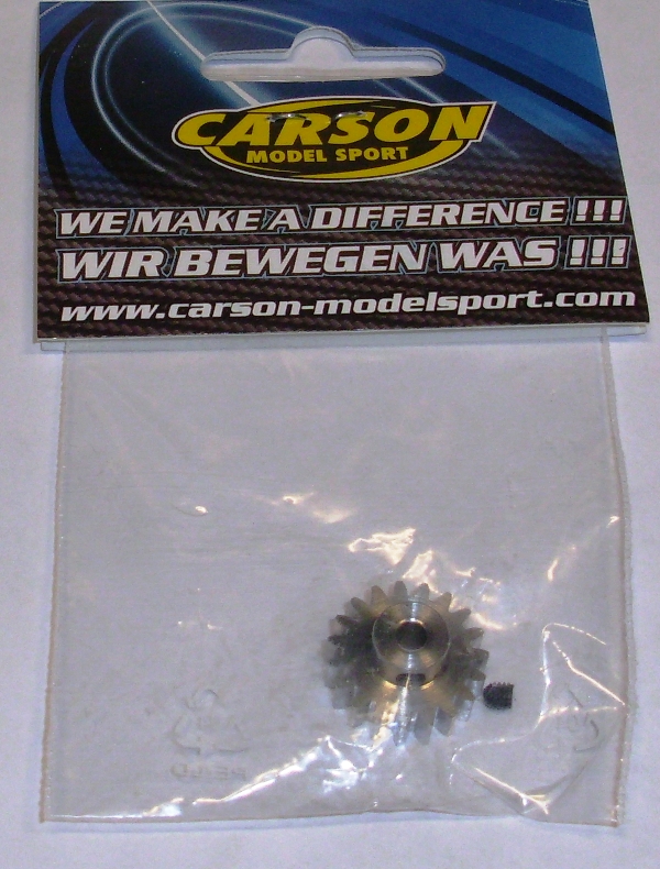 13409 Carson - Motorritzel 19 Zähne M 0,8 Stahl gehärt.  #