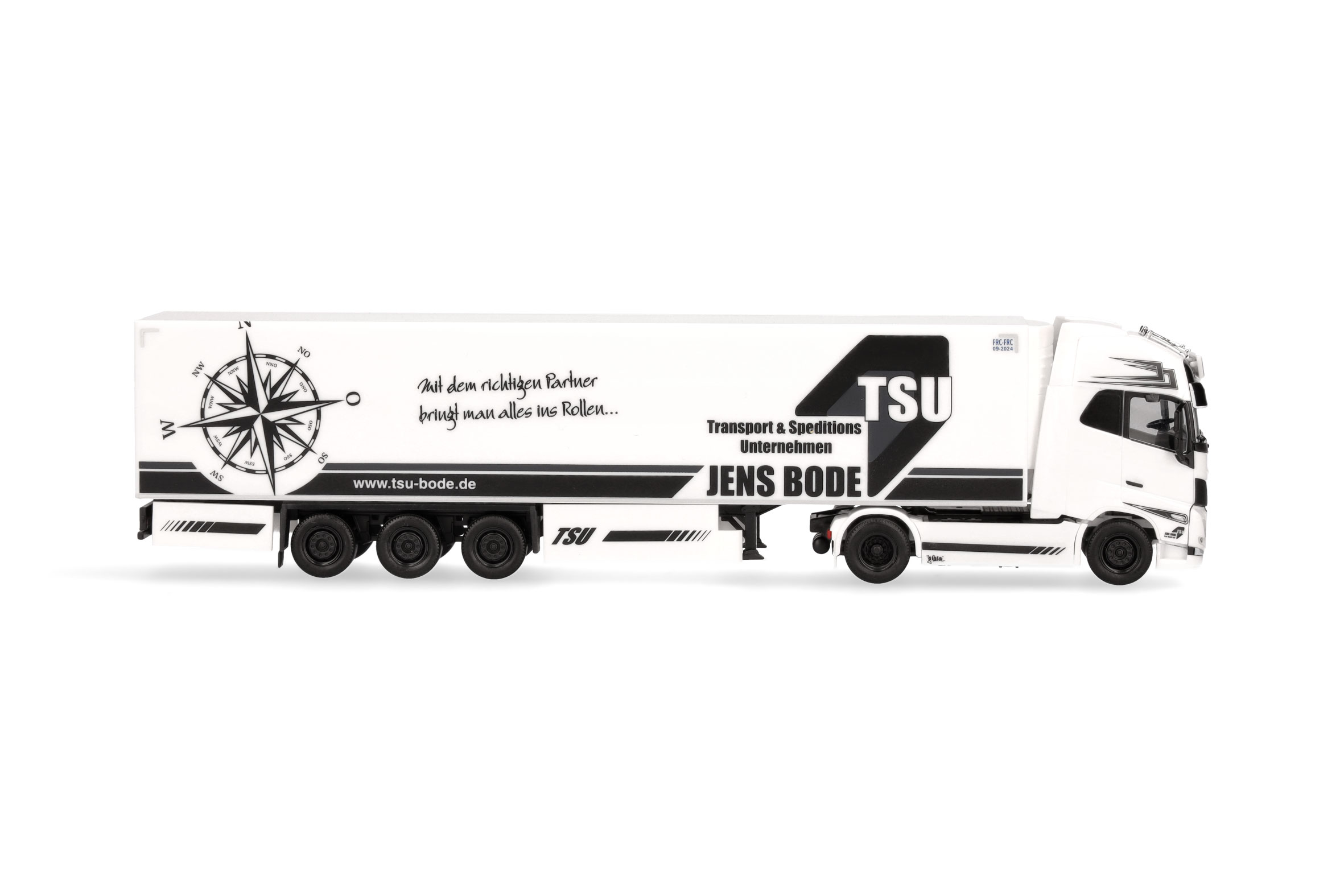 Herpa 317528 | Volvo FH Gl. XL 2020 Kühlkoffer-Sattelzug | TSU Bode | 1:87