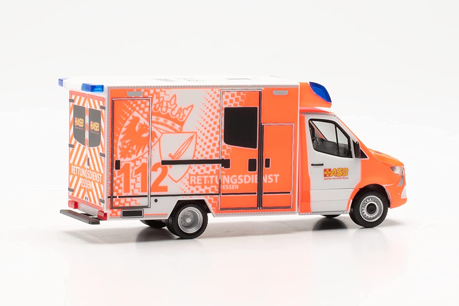 Herpa 097307 | Mercedes-Benz Sprinter `18 Fahrtec RTW | ASB / FW Essen | 1:87