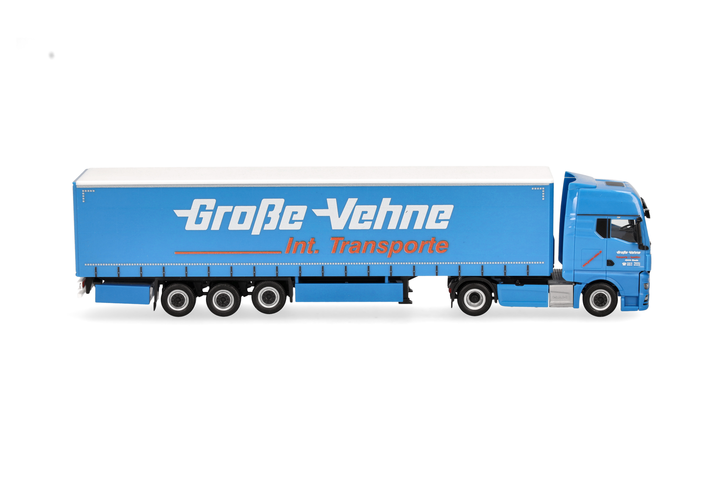 Herpa 319287 | MAN TGX GX | Gardinenplanen-Sattelzug | Große-Vehne | 1:87