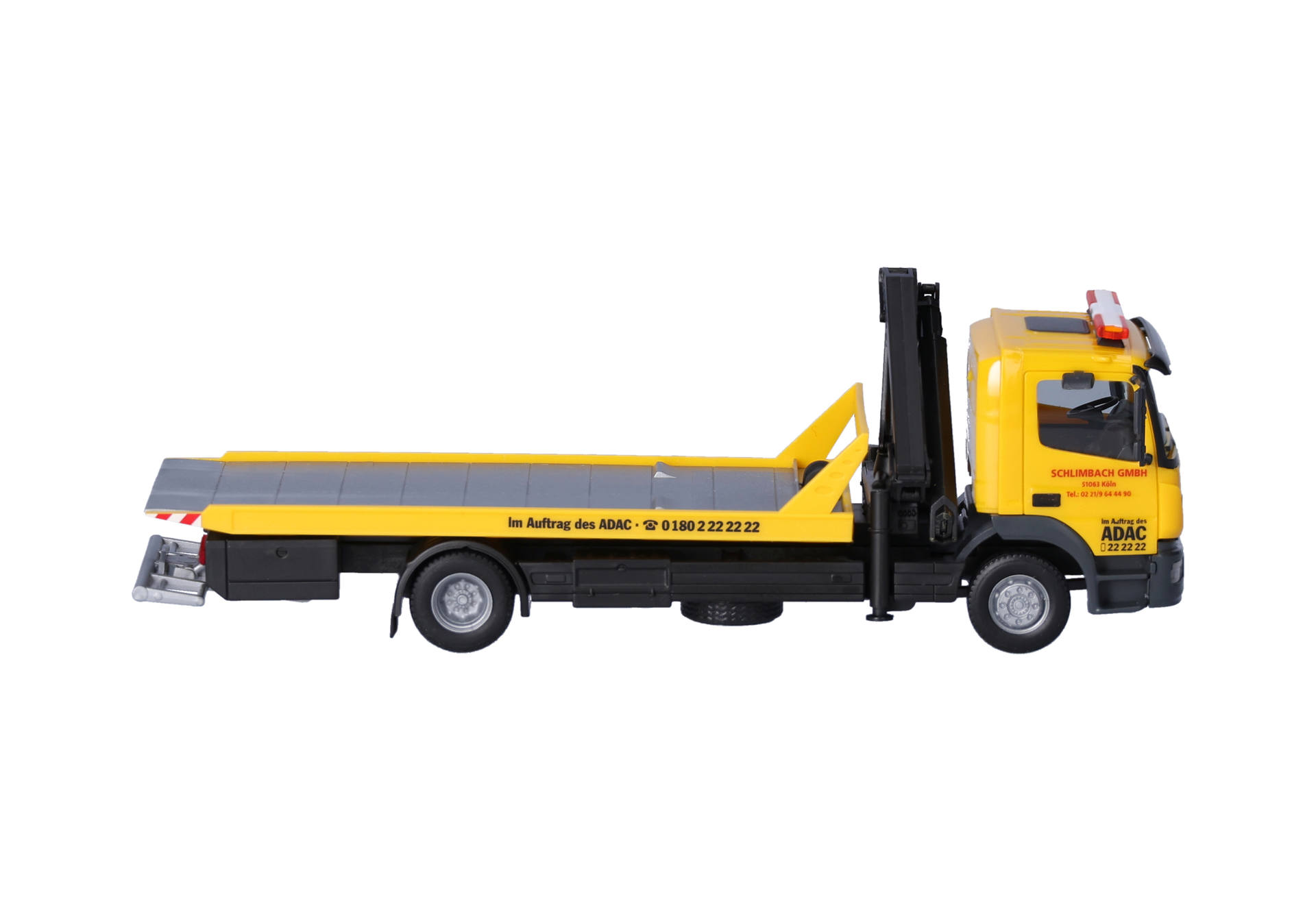 Herpa 321273 | MB Atego '13 | Plateau-Abschlepp-LKW | ADAC/Schlimbach | 1:87