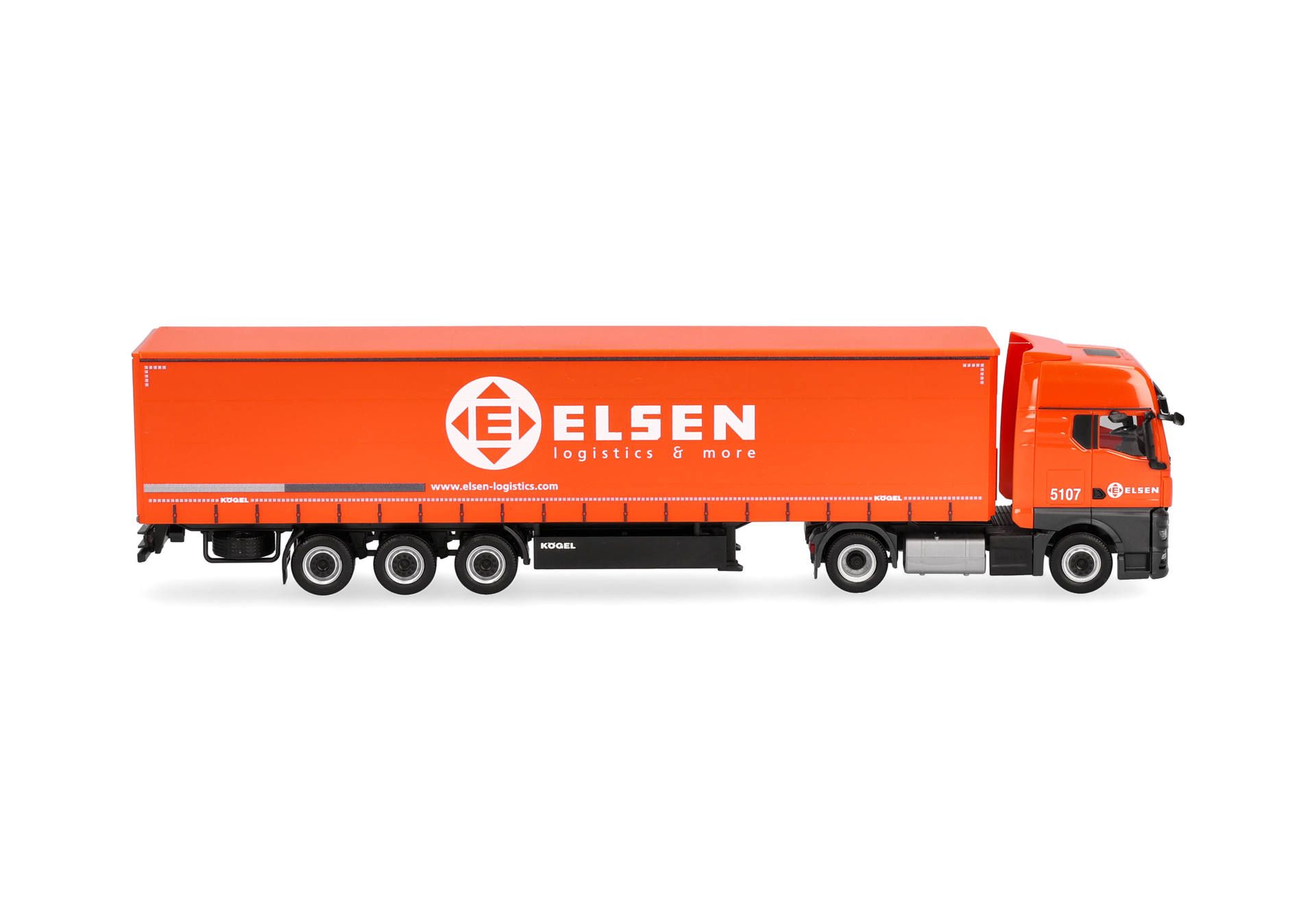 Herpa 321150 | MAN TGX GX | Gardinenplanen-Sattelzug | ELSEN | 1:87