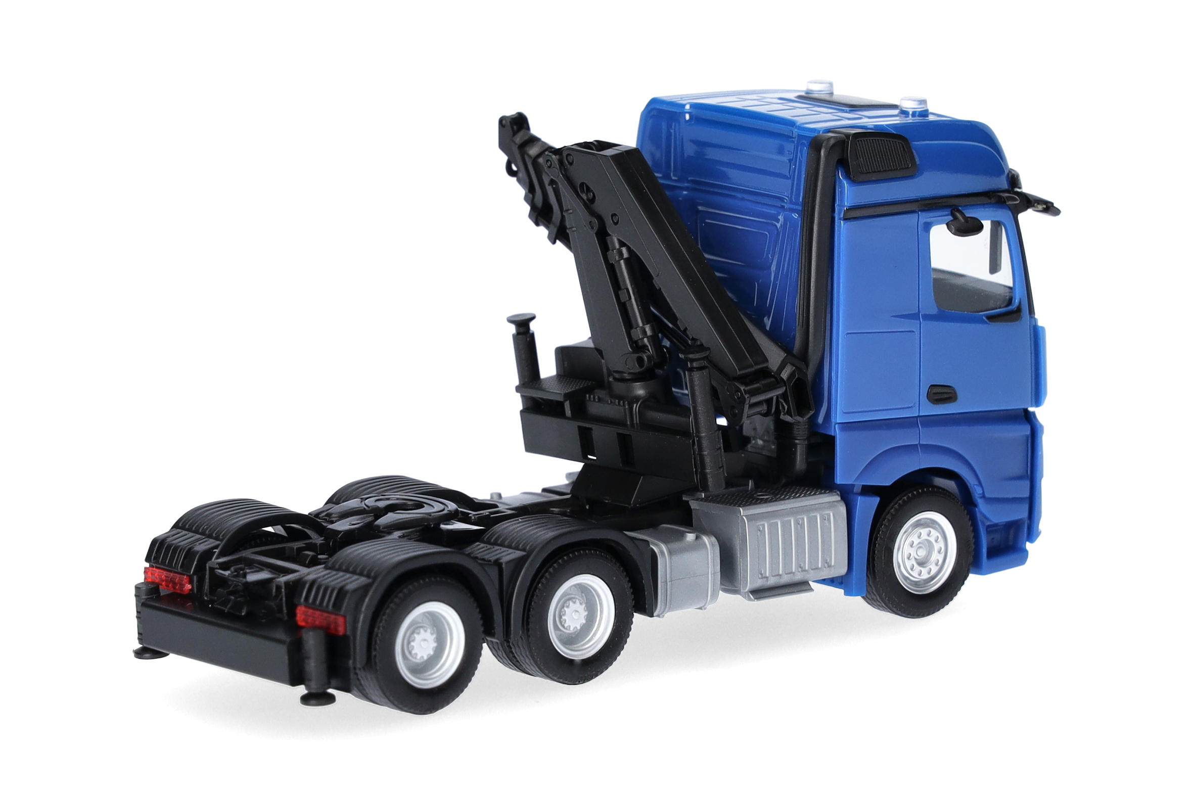Herpa 318747 | MB Arocs 18 Bigspace 3achs mit Ladekran (6x4), enzianblau | 1:87