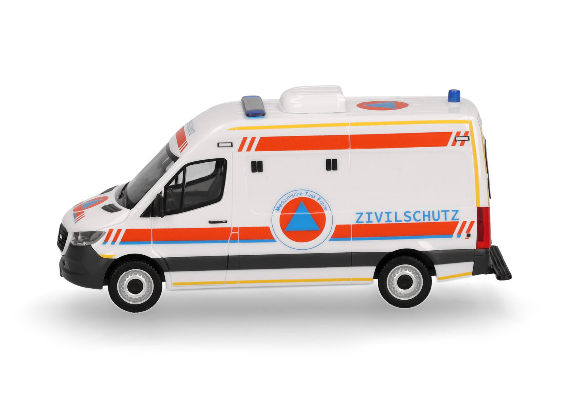 Herpa 099172 | MB Sprinter 18 Halbbus HD KTW Typ B ZS | MTF Zivilschutz | 1:87
