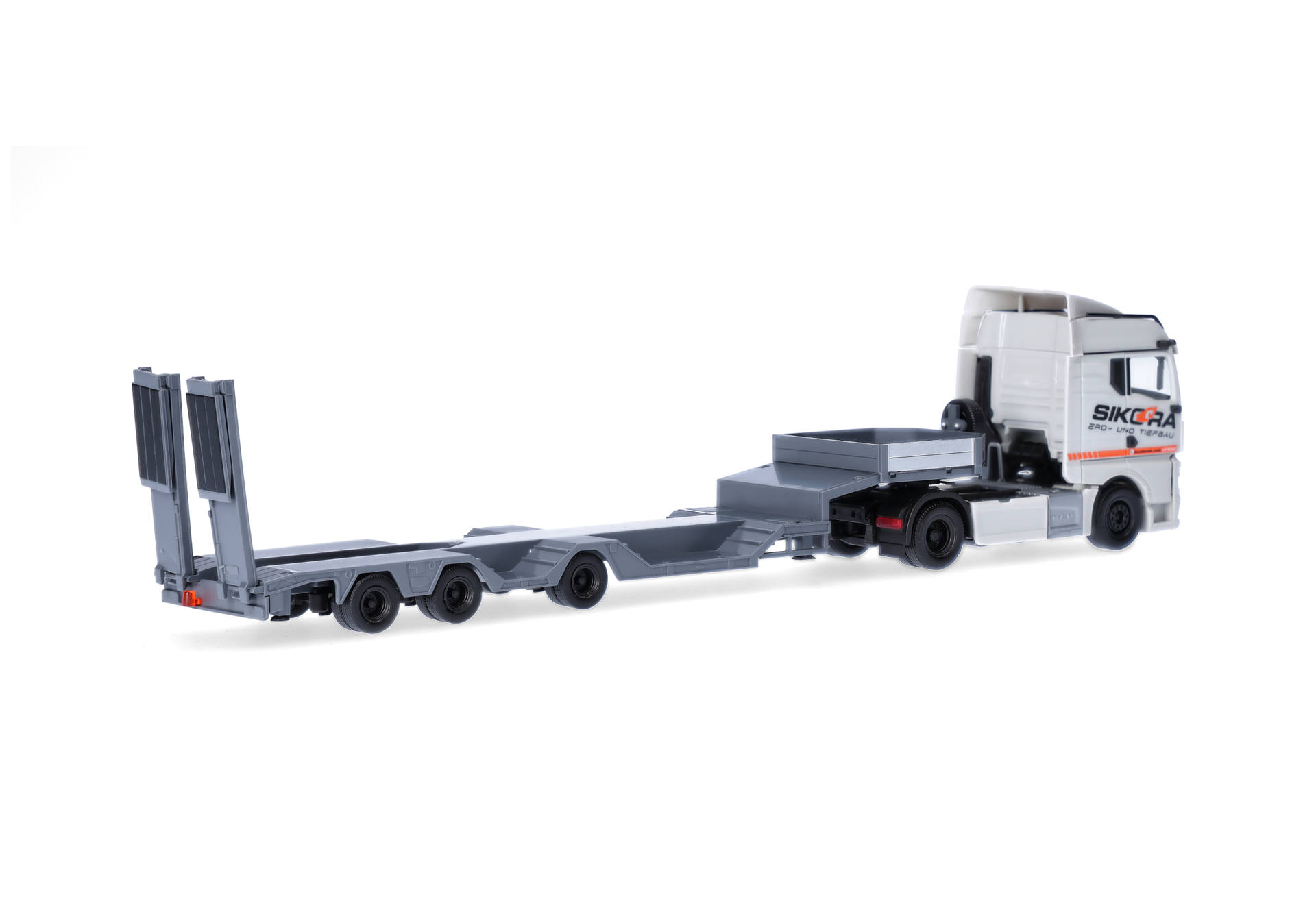 Herpa 320849 | MAN TGX GM | Semitieflade-Sattelzug | Sikora/Trucker Babe Cindy | 1:87