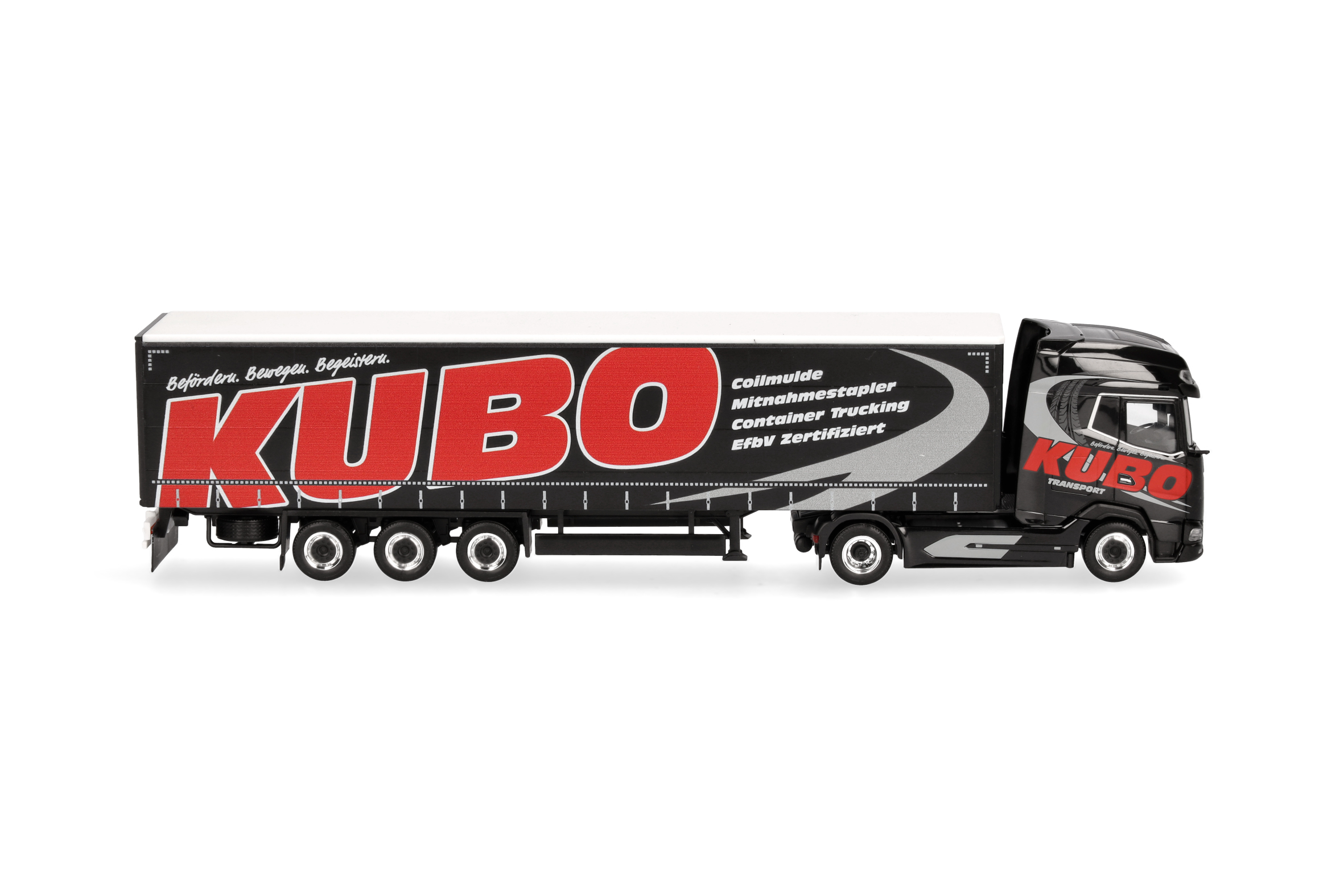 Herpa  318068 |  DAF XG+ | Gardinenplanen-Sattelzug | KUBO | 1:87