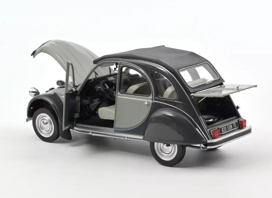 Norev 181487 | Citroën 2CV Charleston 1983 | Cormoran Grau/Nocturne Grau | 1:18